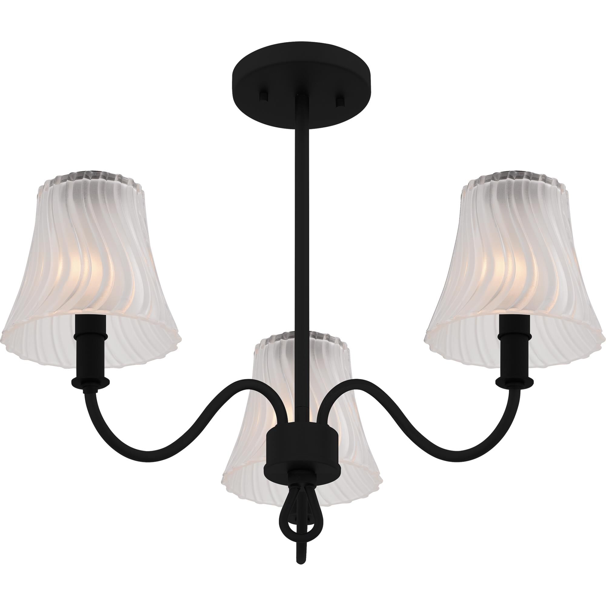 Mckinney 22 Inch Semi Flush Mount by Quoizel