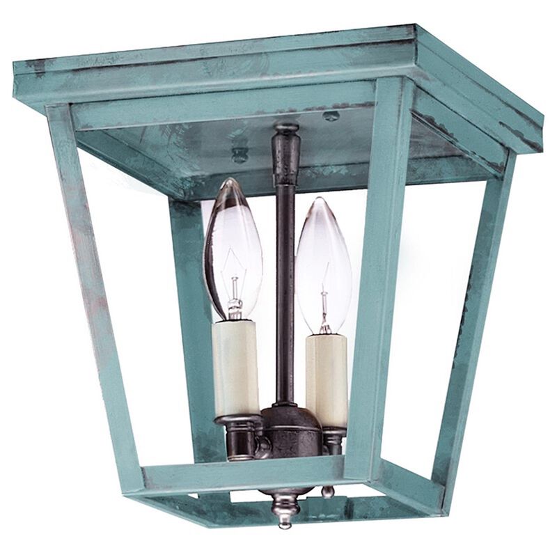Williams 8 Inch 2 Light Outdoor Flush Mount by Northeast Lantern
