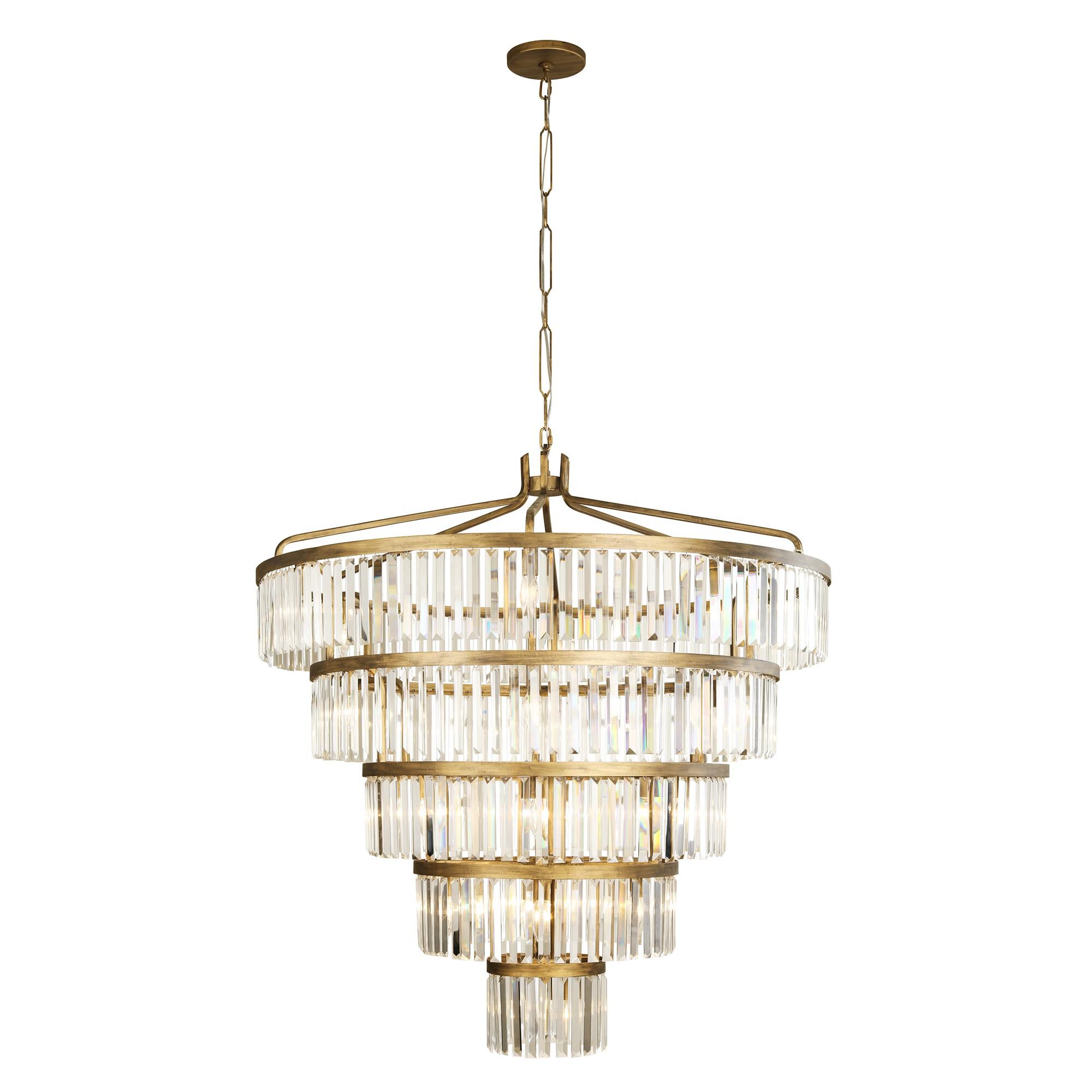 Shown in Havana Gold finish and Crystals glass
