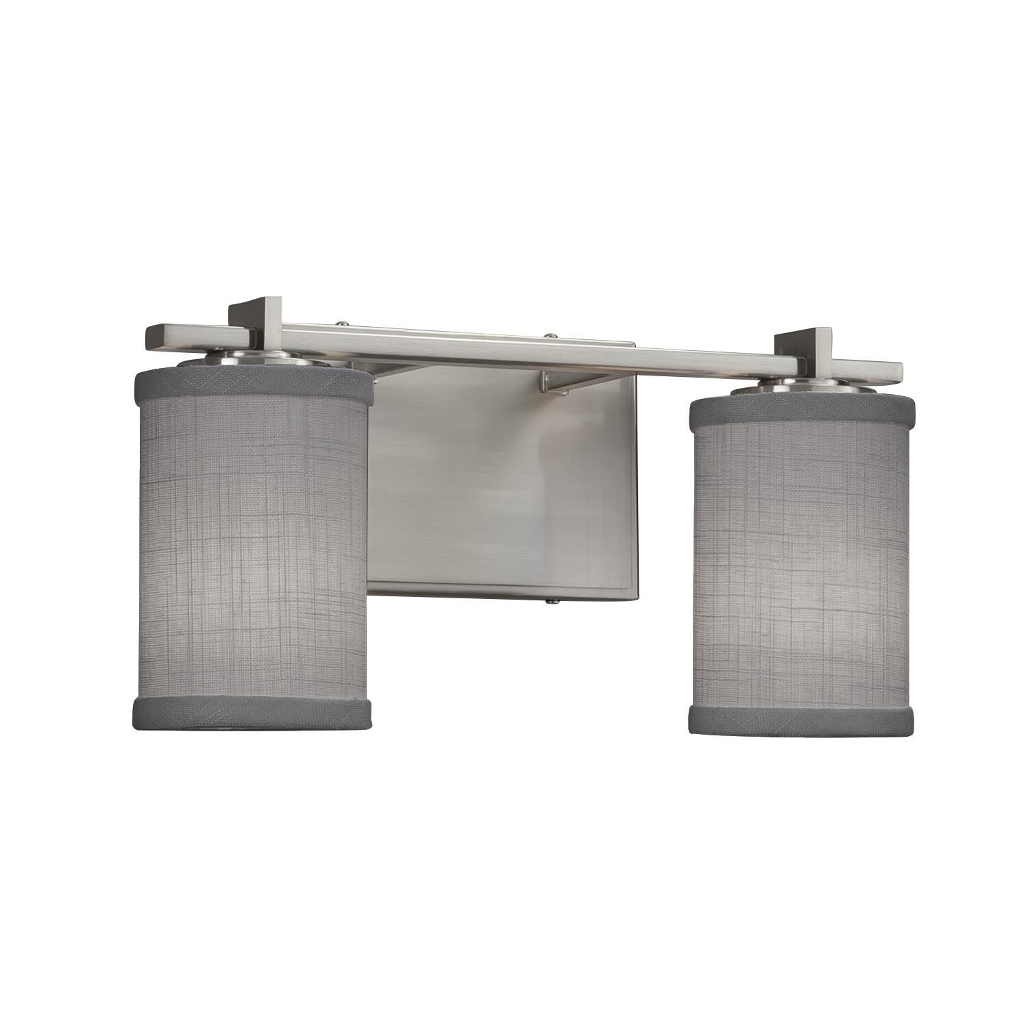 Textile 14 Inch 2 Light Bath Vanity Light by Justice Design Group