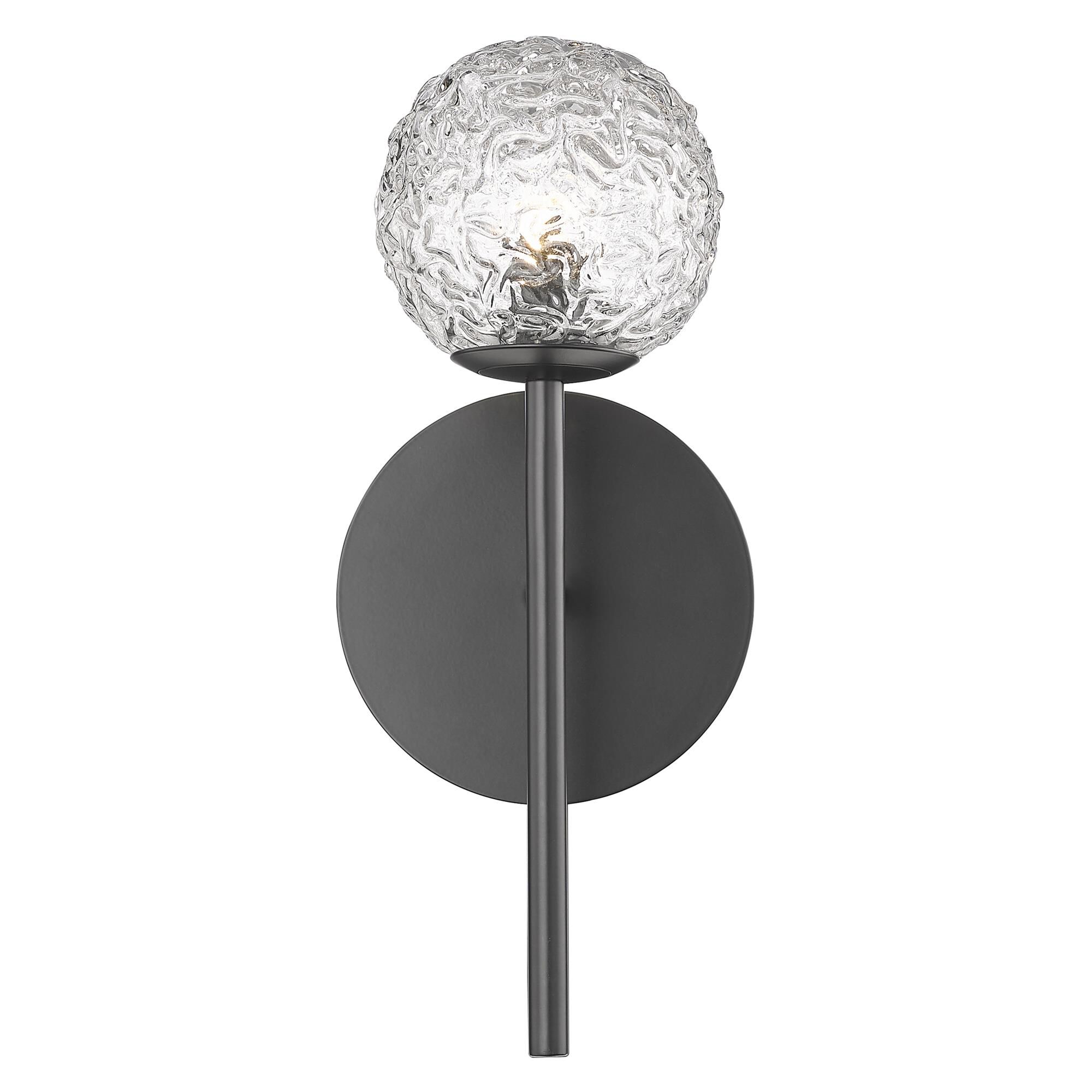 Shown in Matte Black finish and Clear shade