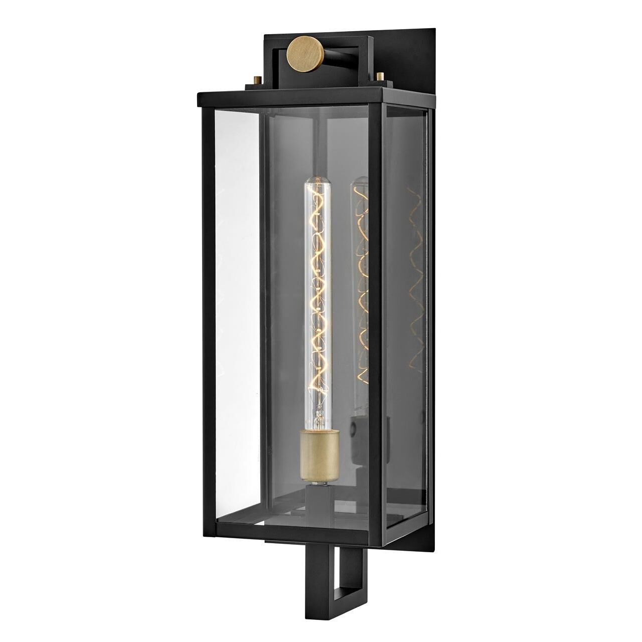 Shown in Black with Burnished Bronze Accents finish and Clear glass
