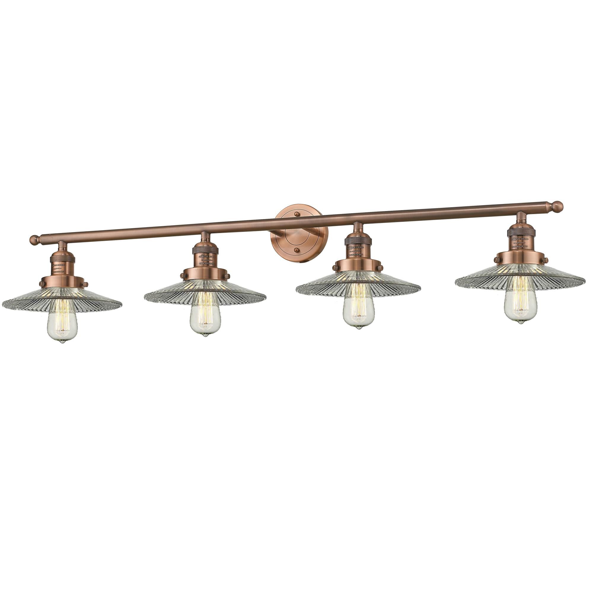 Bruno Marashlian Halophane 44 Inch 4 Light Bath Vanity Light by Innovations Lighting