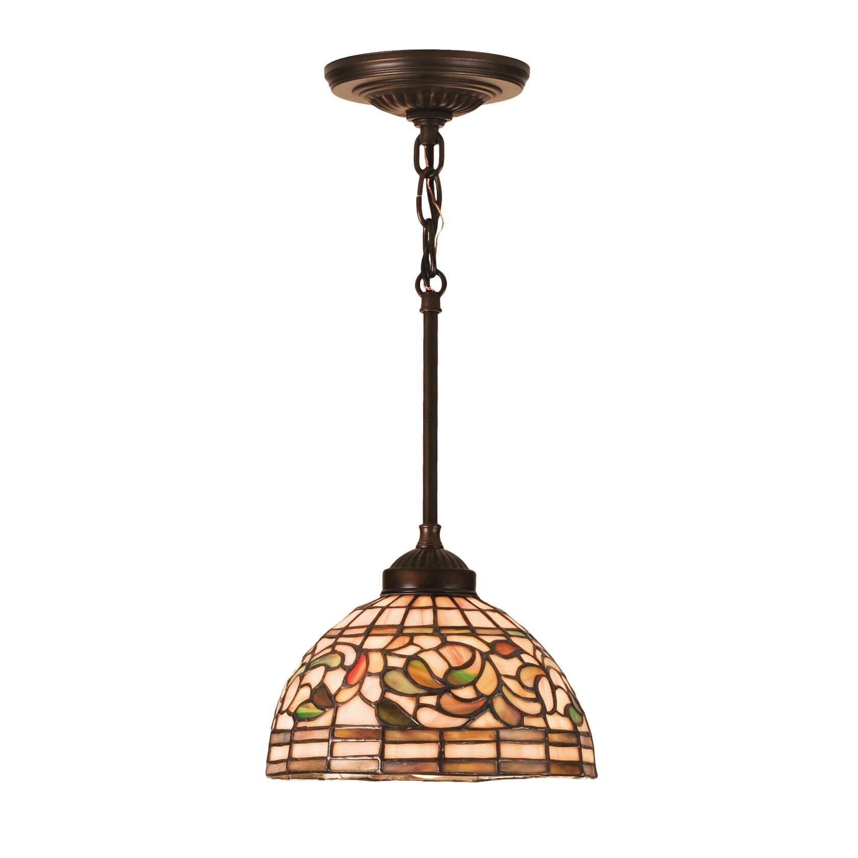Turning Leaf 8 Inch Mini Pendant by Meyda Lighting