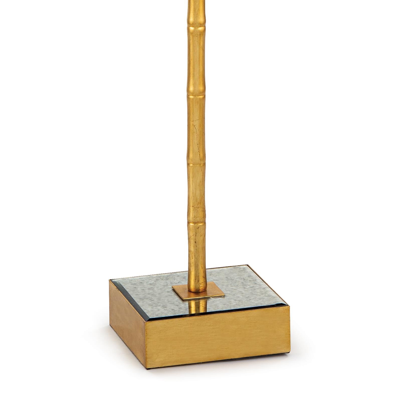 Shown in Gold Leaf finish and Linen shade