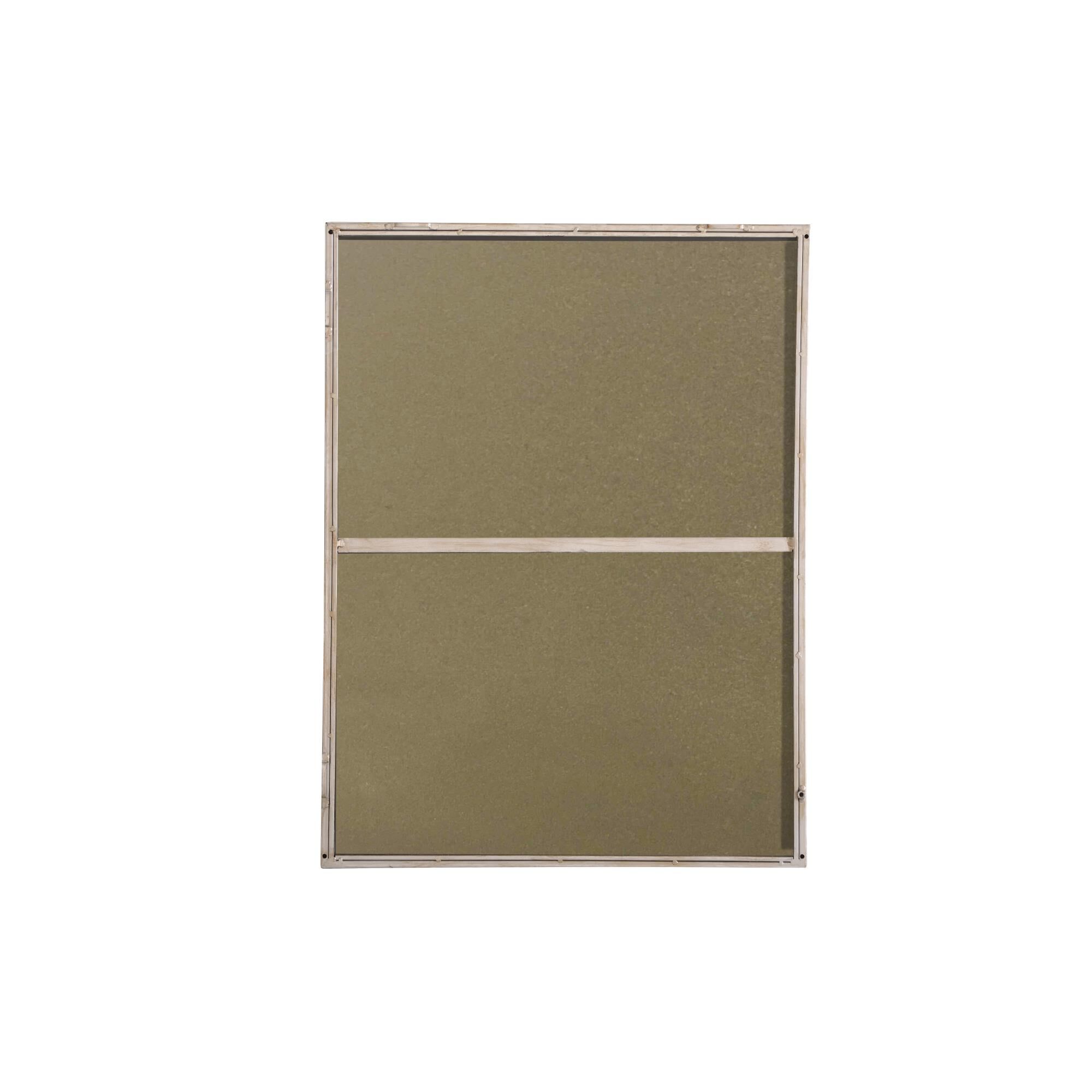 Shown in Silver finish and Clear Mirror Beveled glass