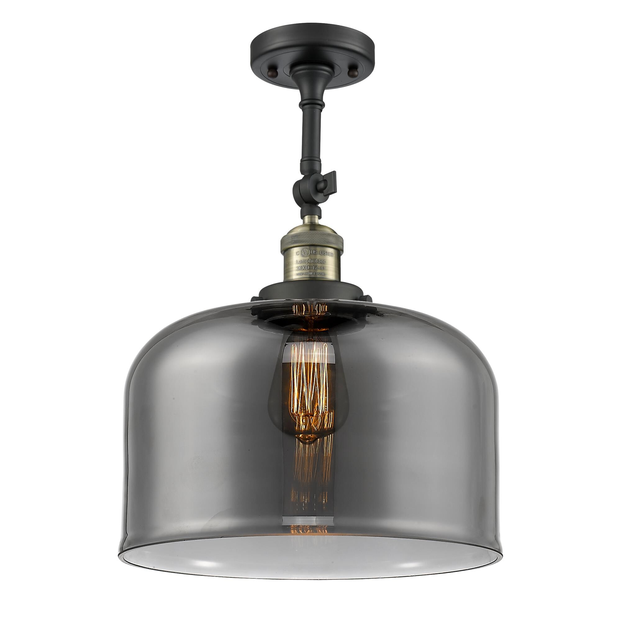 Bruno Marashlian Bell 12 Inch 1 Light Semi Flush Mount by Innovations Lighting