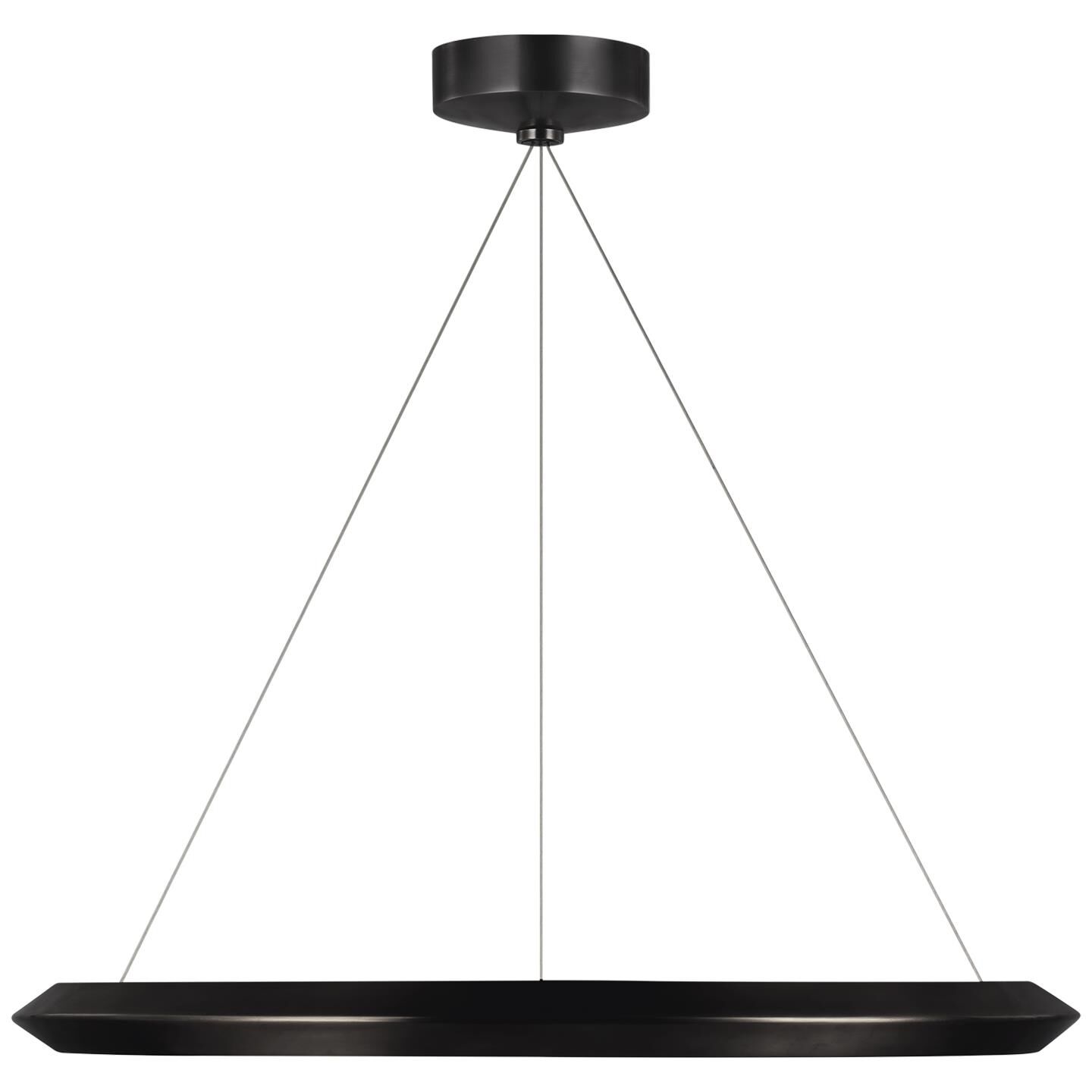 Visual Comfort Signature Collection Peter Bristol Racetrack 28 Inch LED Chandelier