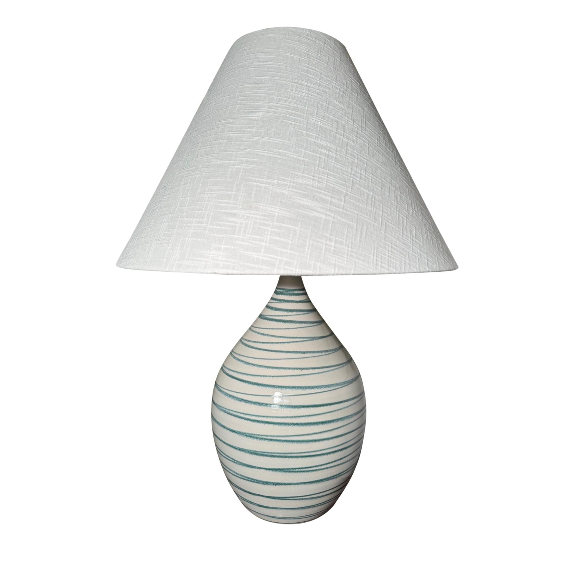 Shown in Emerald Wave finish and Cream Linen Hardback shade