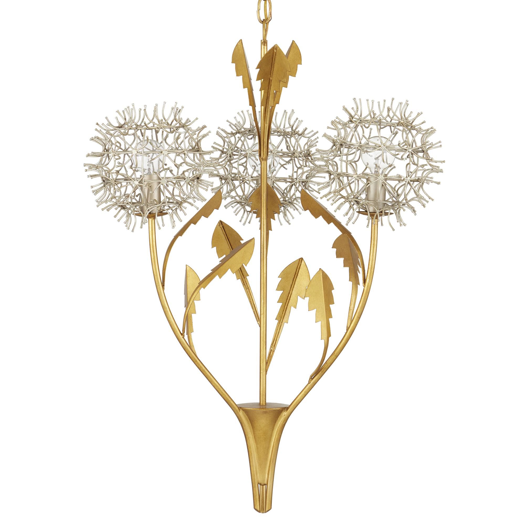 Shown in Contemporary Silver Leaf/Silver/Contemporary Gold Leaf finish