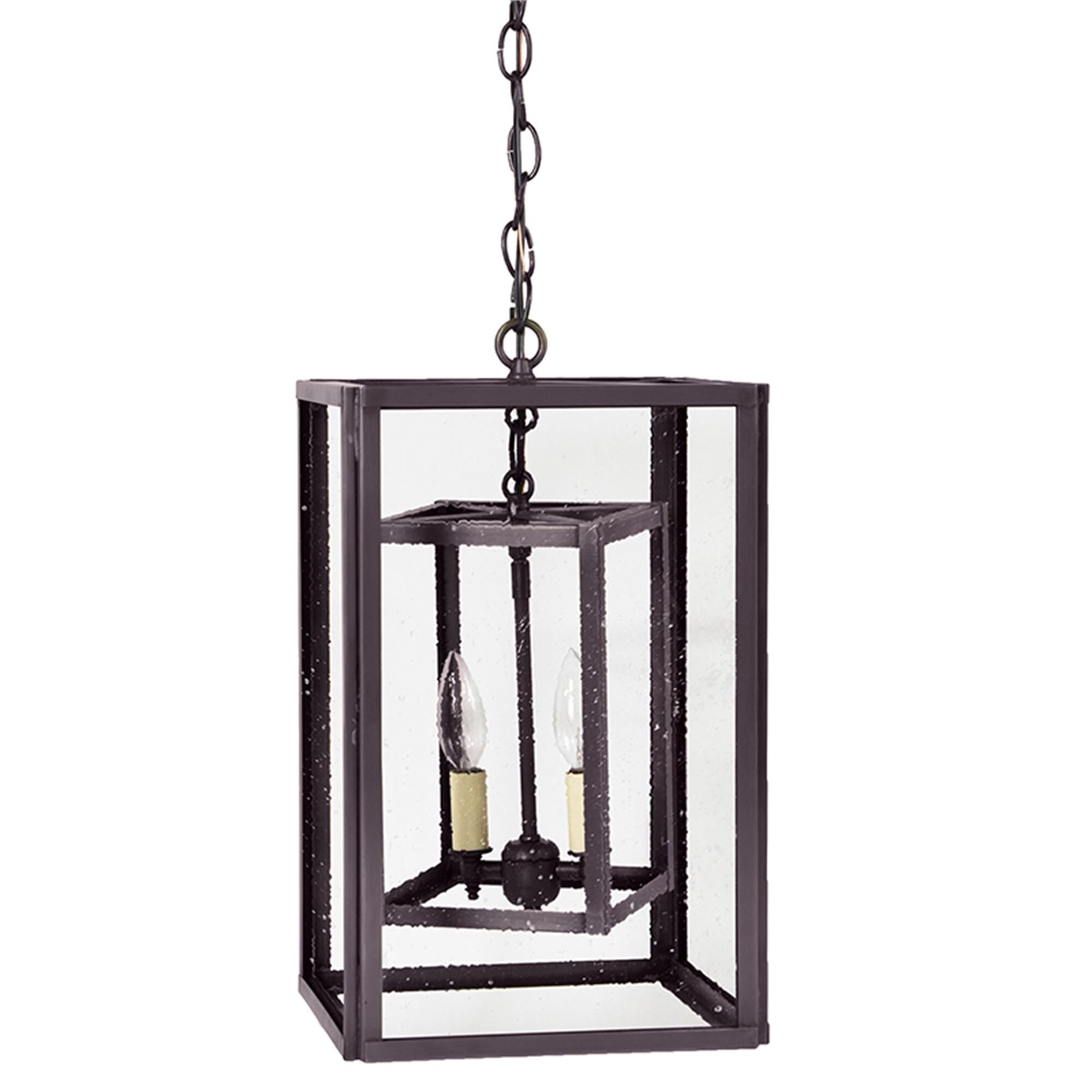 Transitional 16 Inch 2 Light Lantern Pendant,