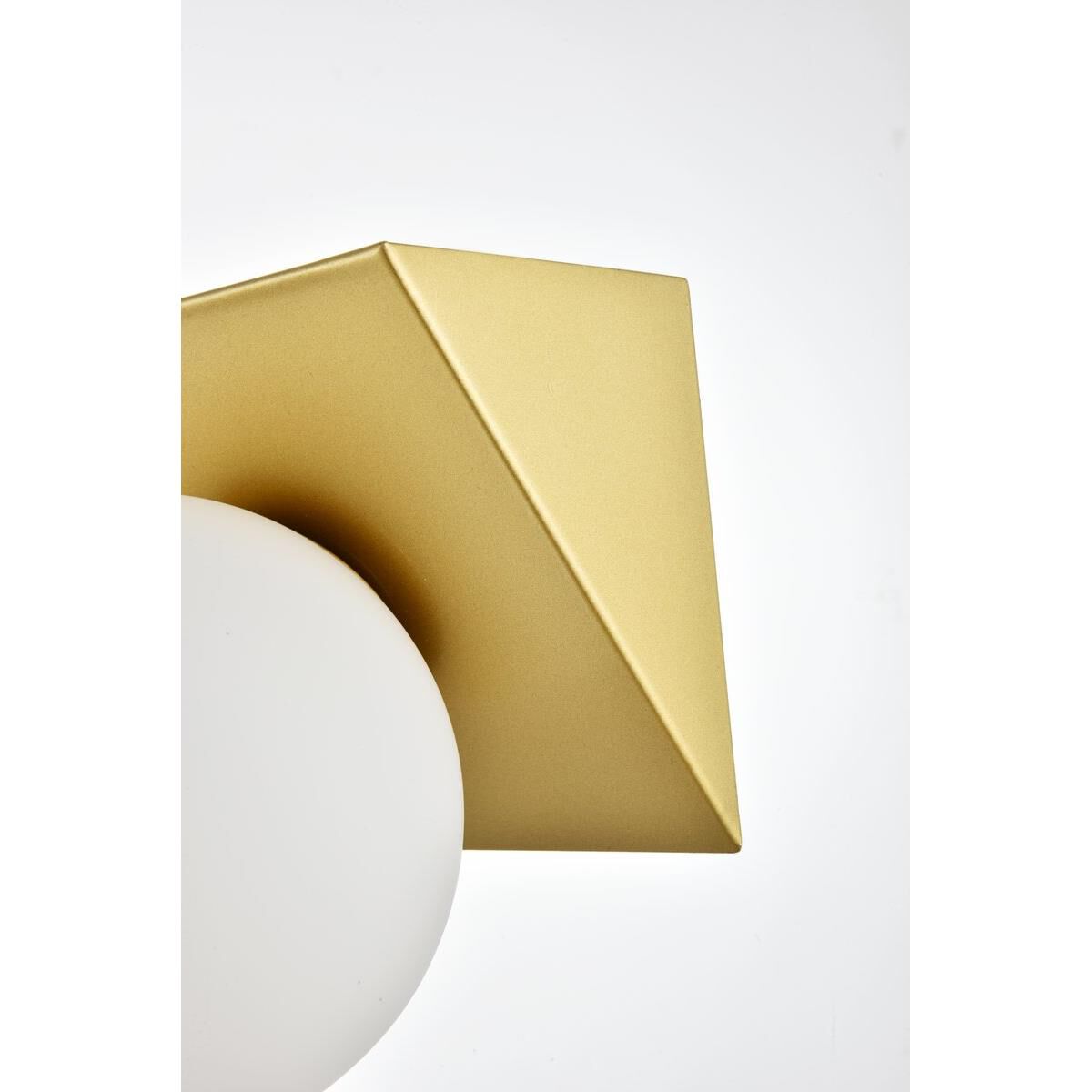 Shown in Brass  finish and Frosted White glass