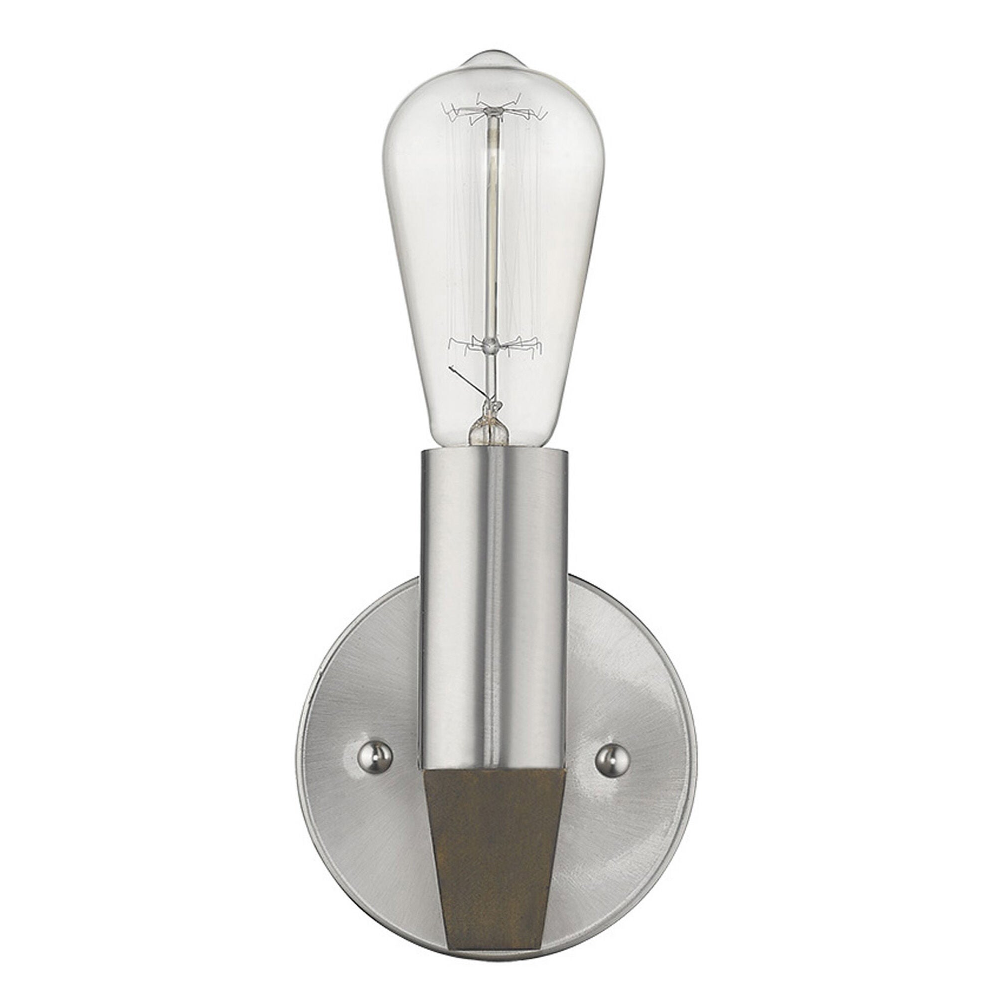 Shown in Satin Nickel finish and -- glass and -- shade