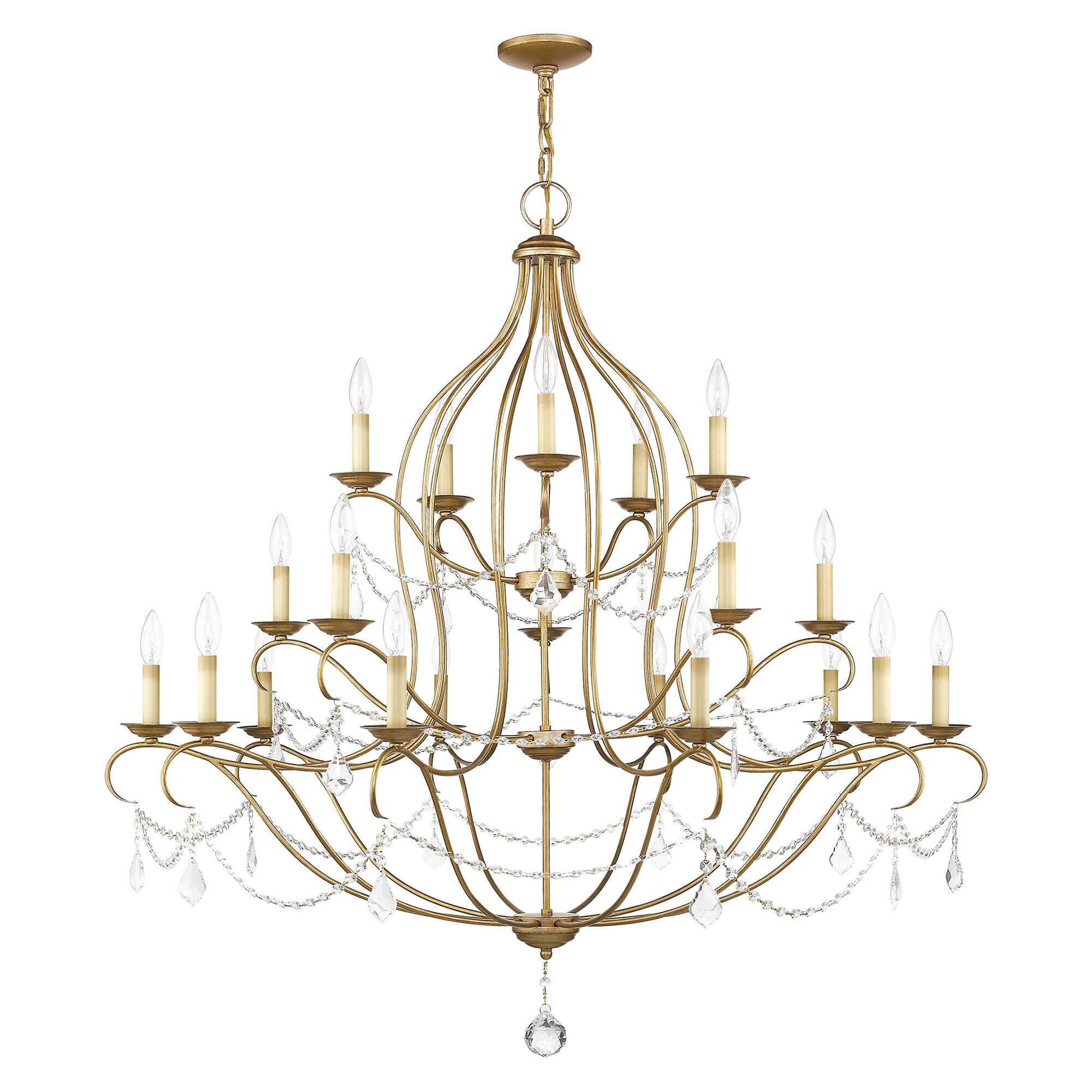 Chesterfield 46 Inch 30 Light Chandelier by Livex Lighting