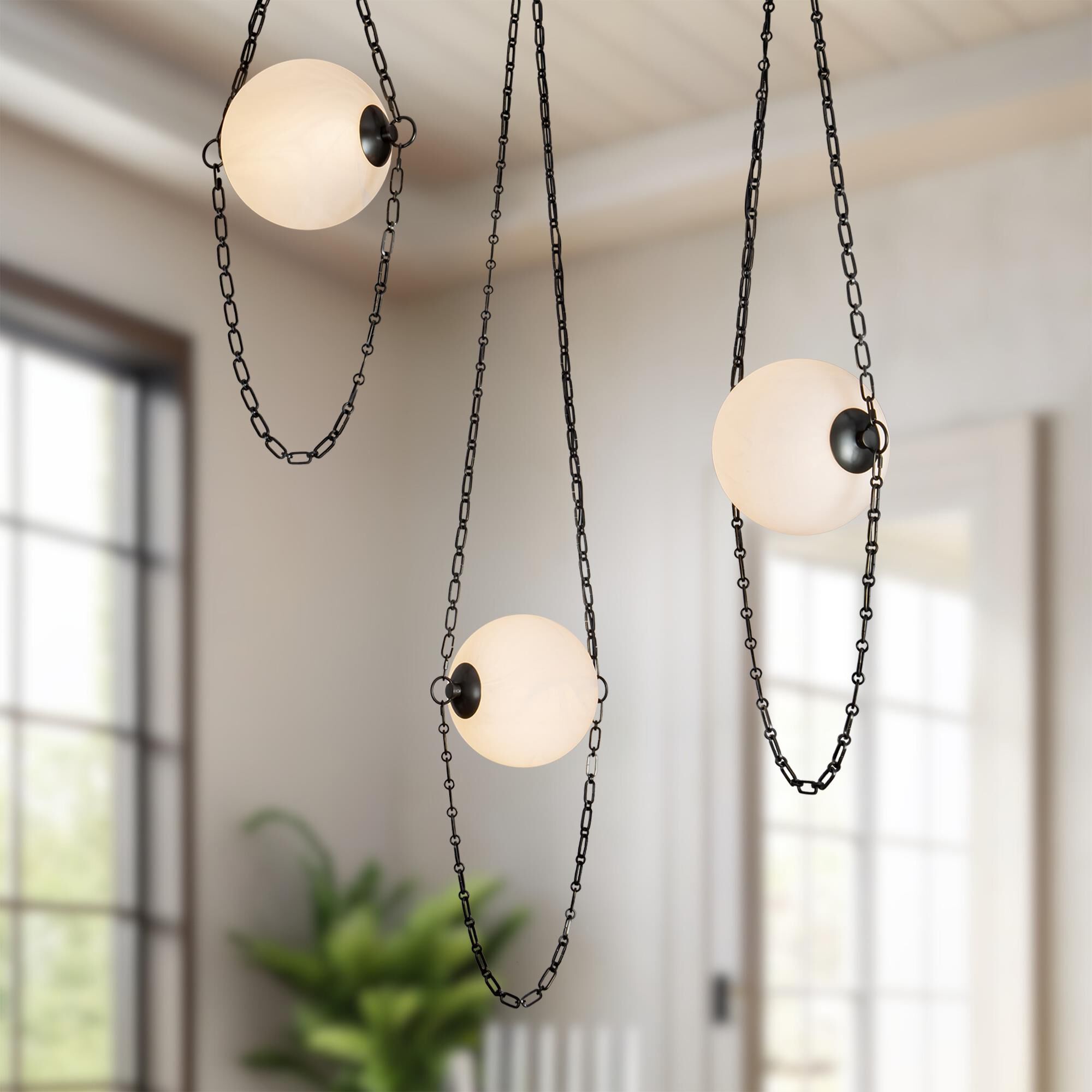 Shown in Urban Bronze finish and Cloud glass