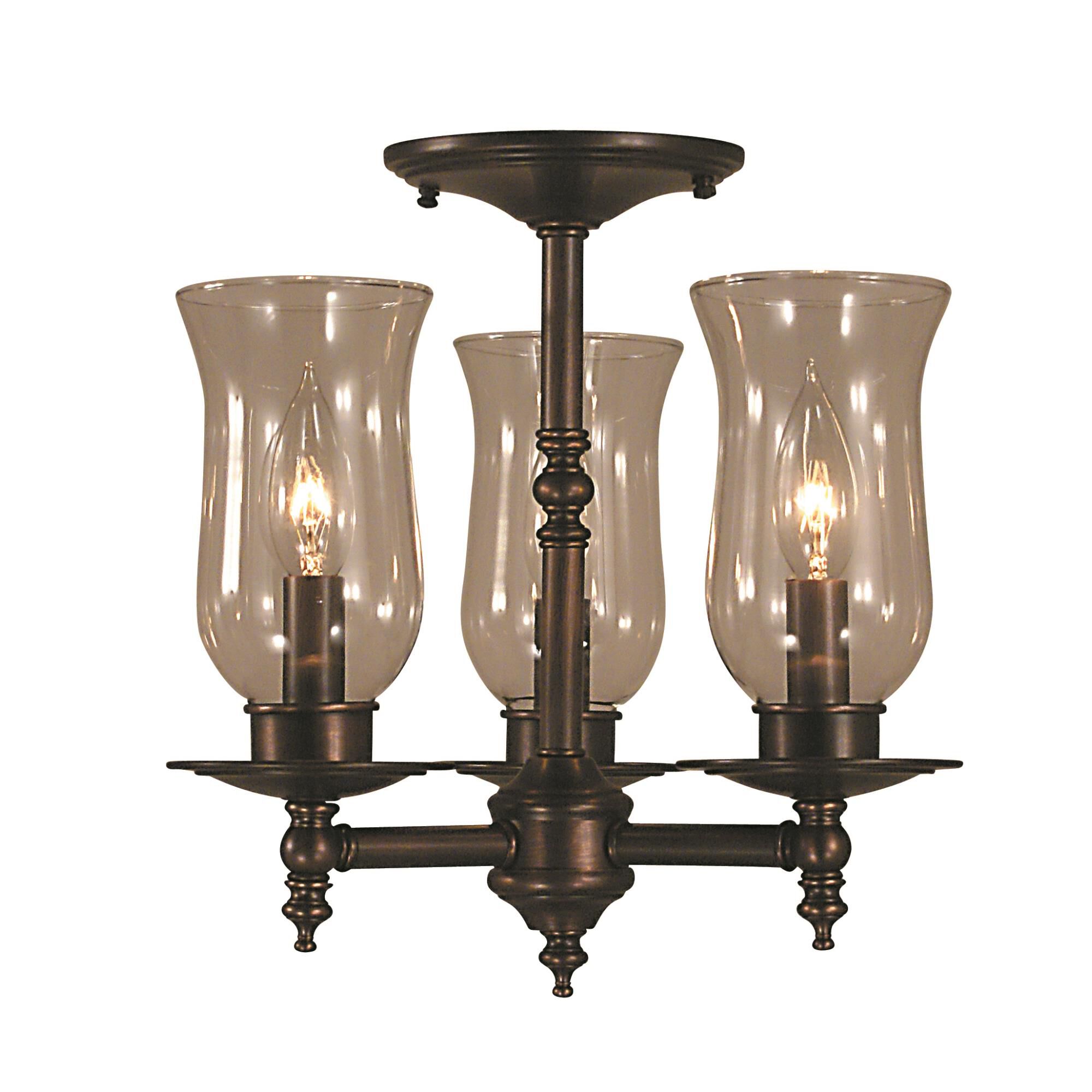 Shown with Hurricane Glass shade