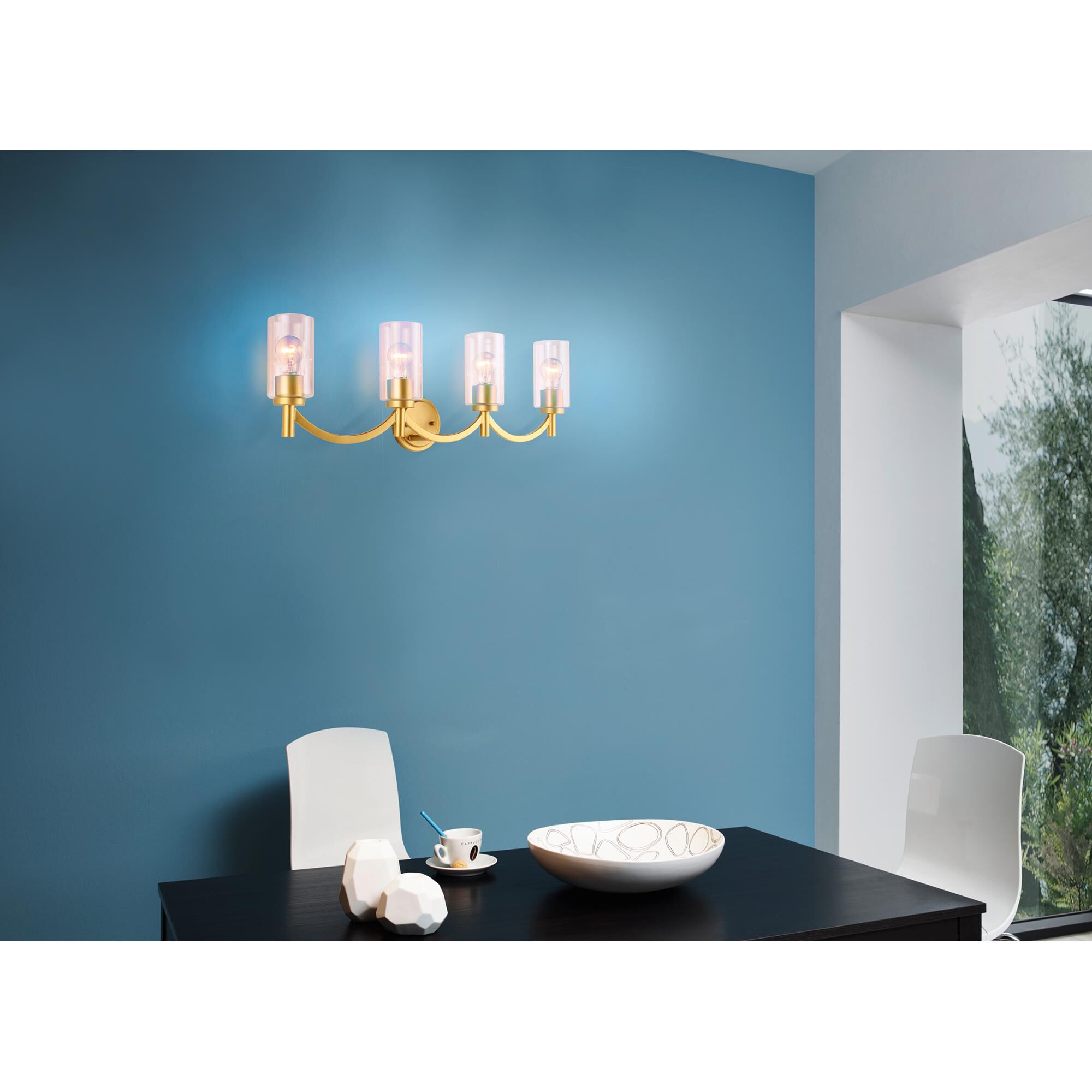 Eglo Devora 31 Inch 4 Light Bath Vanity Light by Eglo Lighting