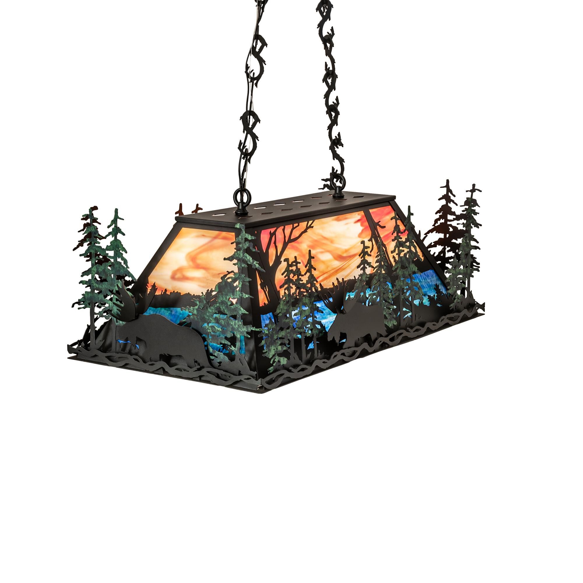 Shown in Textured Black/Green Trees finish