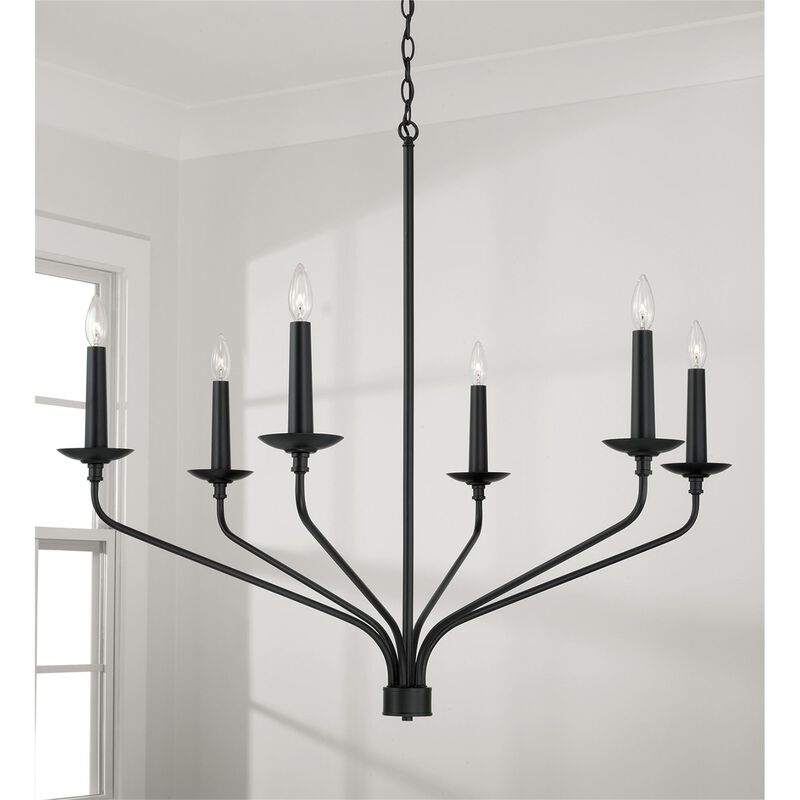 Wilder 41 Inch 6 Light Chandelier by Capital Lighting Fixture Company