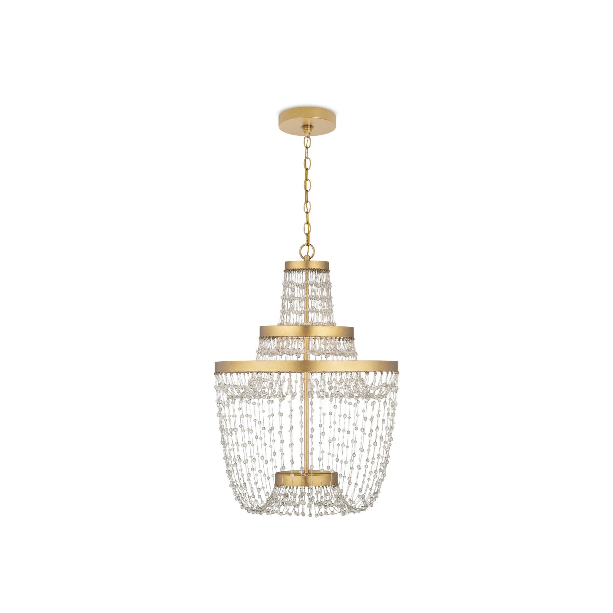 Mademoiselle 22 Inch Mini Chandelier by Currey and Company