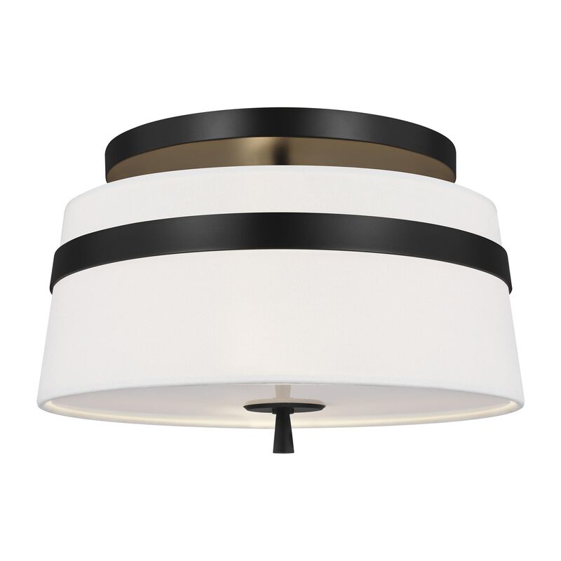 Alexa Hampton Cordtlandt 14 Inch 3 Light Semi Flush Mount by Visual Comfort Studio