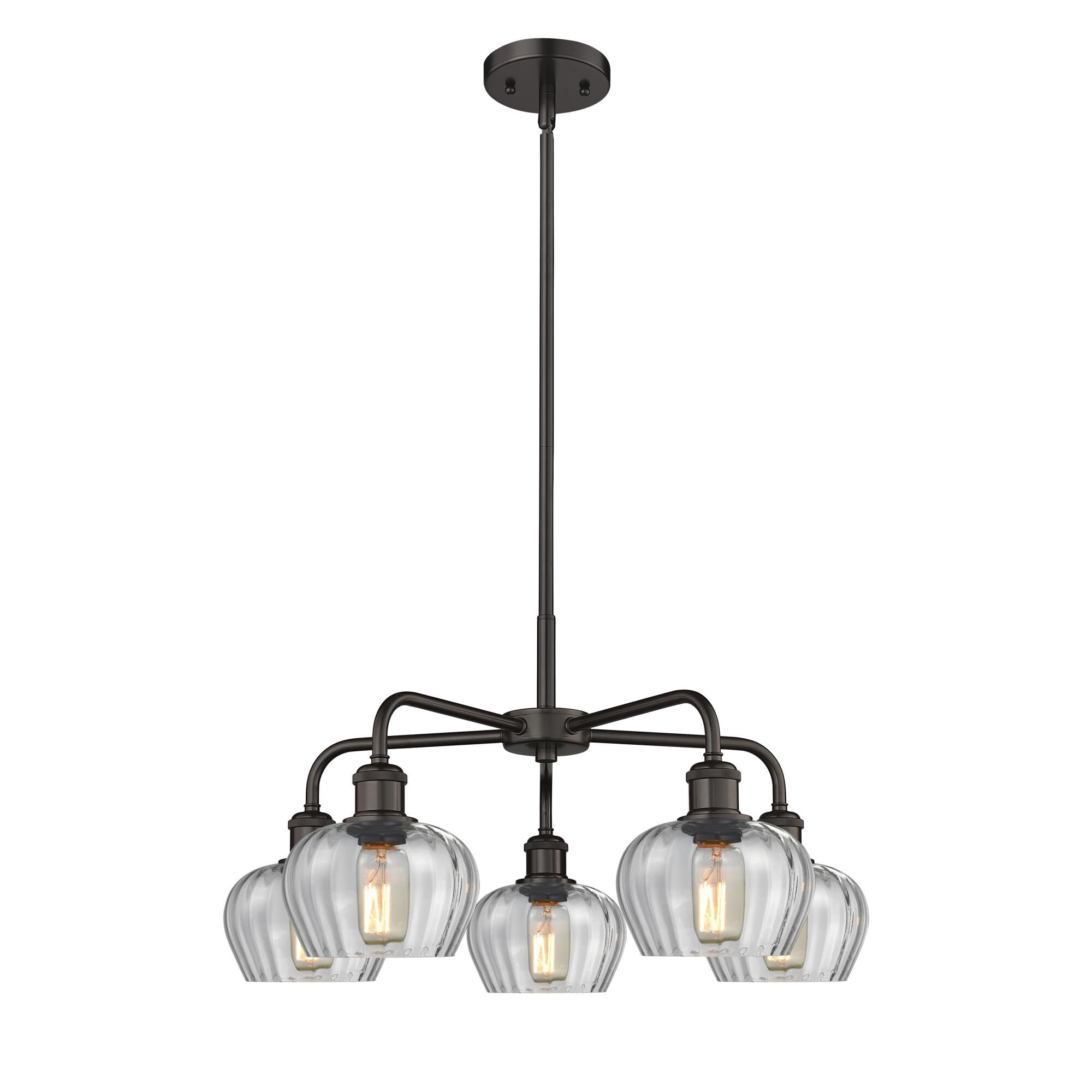 Shown in Oil Rubbed Bronze finish and Clear glass