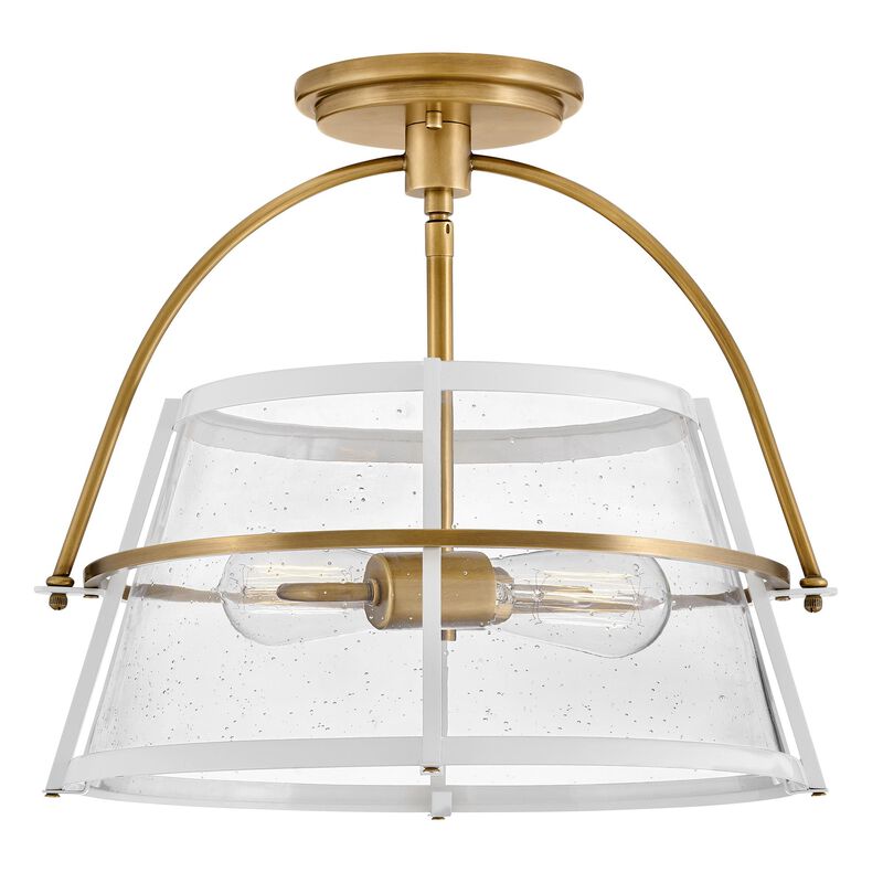 Tournon 15 Inch 2 Light Semi Flush Mount by Hinkley