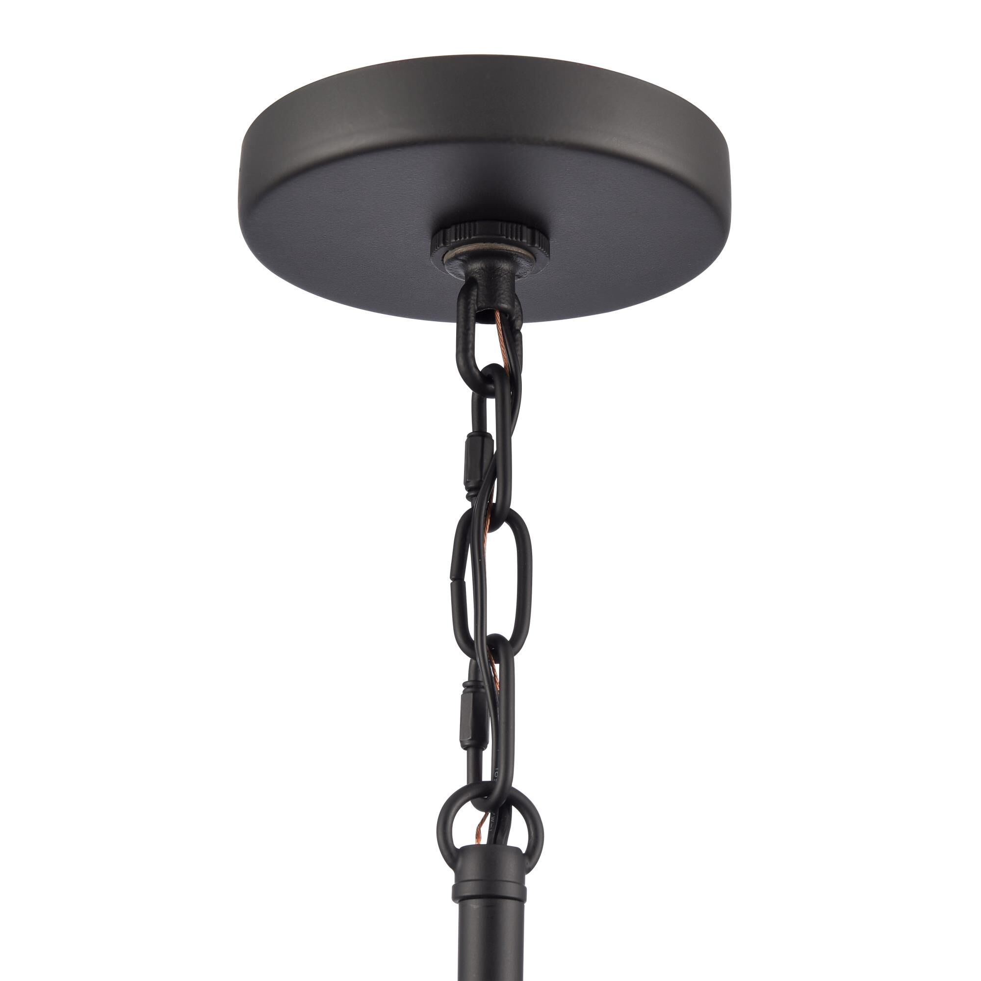 Shown in Matte Black finish and Clear Handblown  Shade glass and Clear Handblown Glass shade