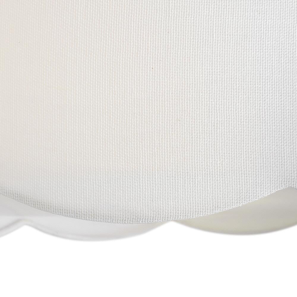 Shown in Lacquered Brass finish and Inside Etched glass and Off-White Linen shade