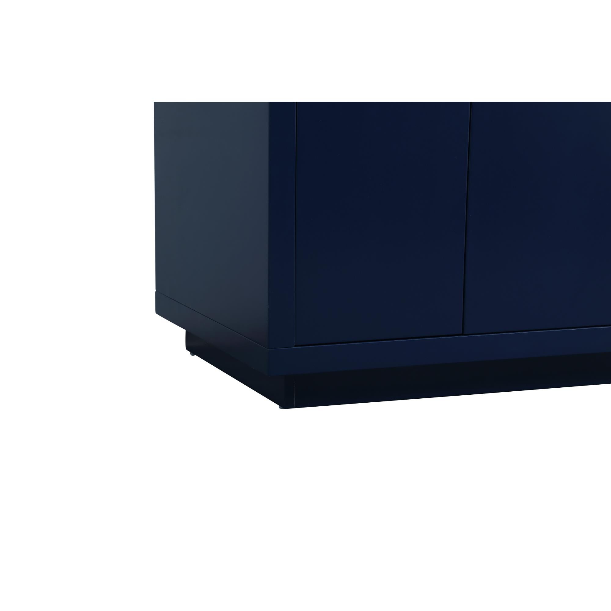 Shown in Blue finish