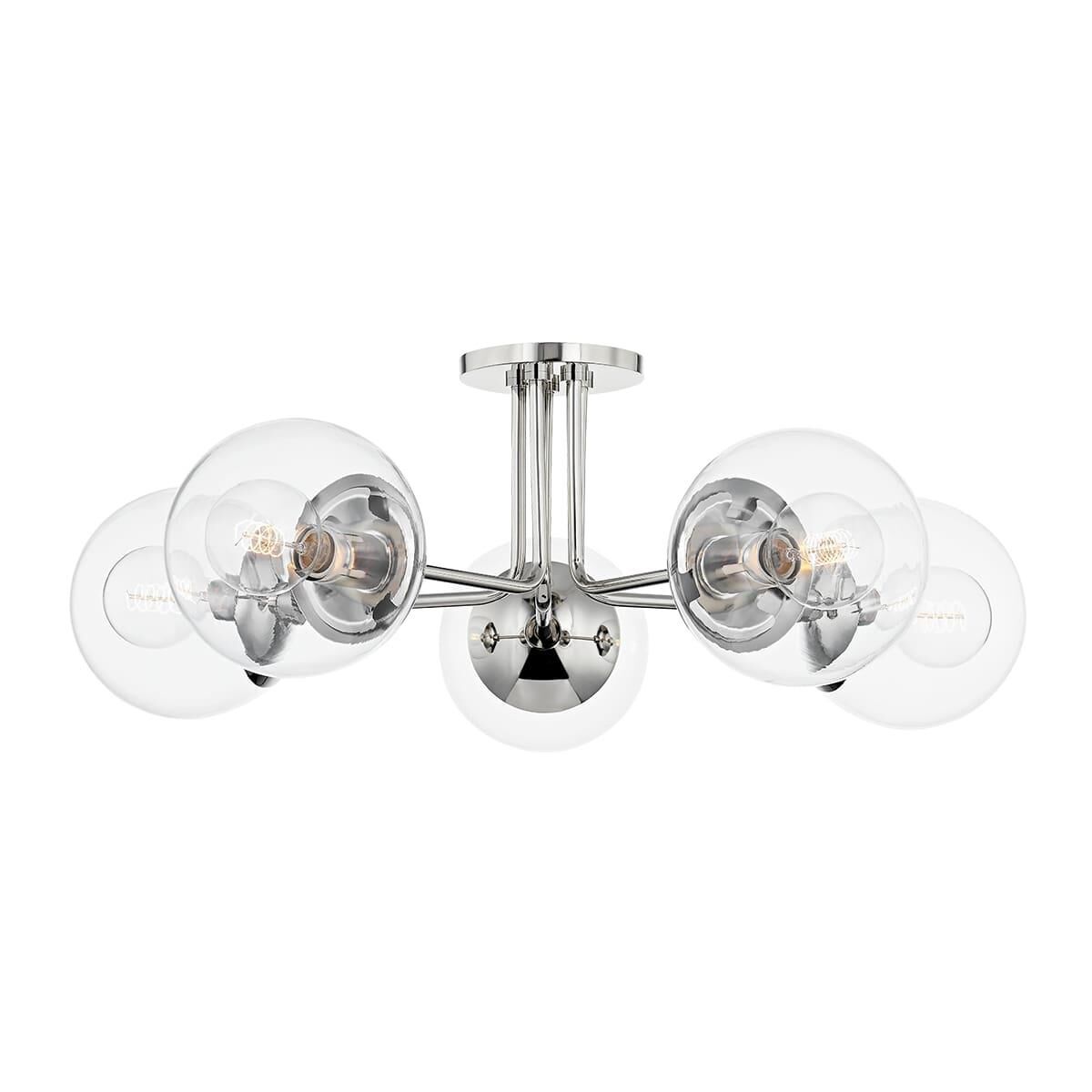 Meadow 30 Inch Semi Flush Mount by Mitzi