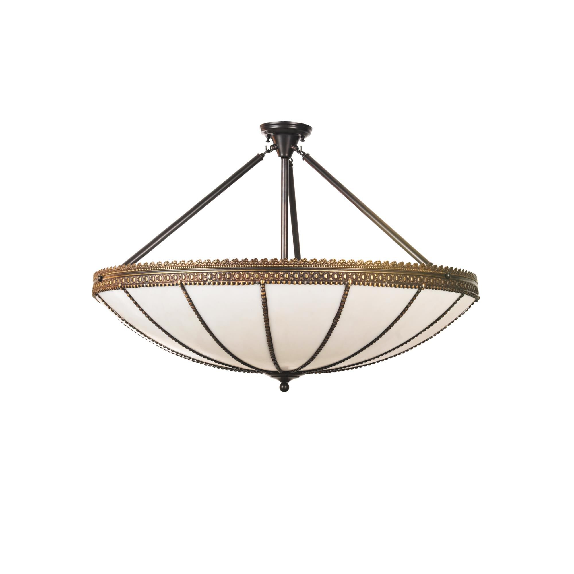 Shansky 37 Inch 4 Light Semi Flush Mount by Meyda Lighting