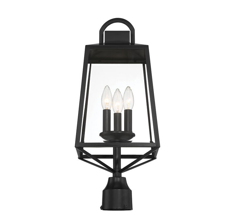 Lighting One Inglewood 22 Inch Tall 3 Light Outdoor Post Lamp by Savoy House