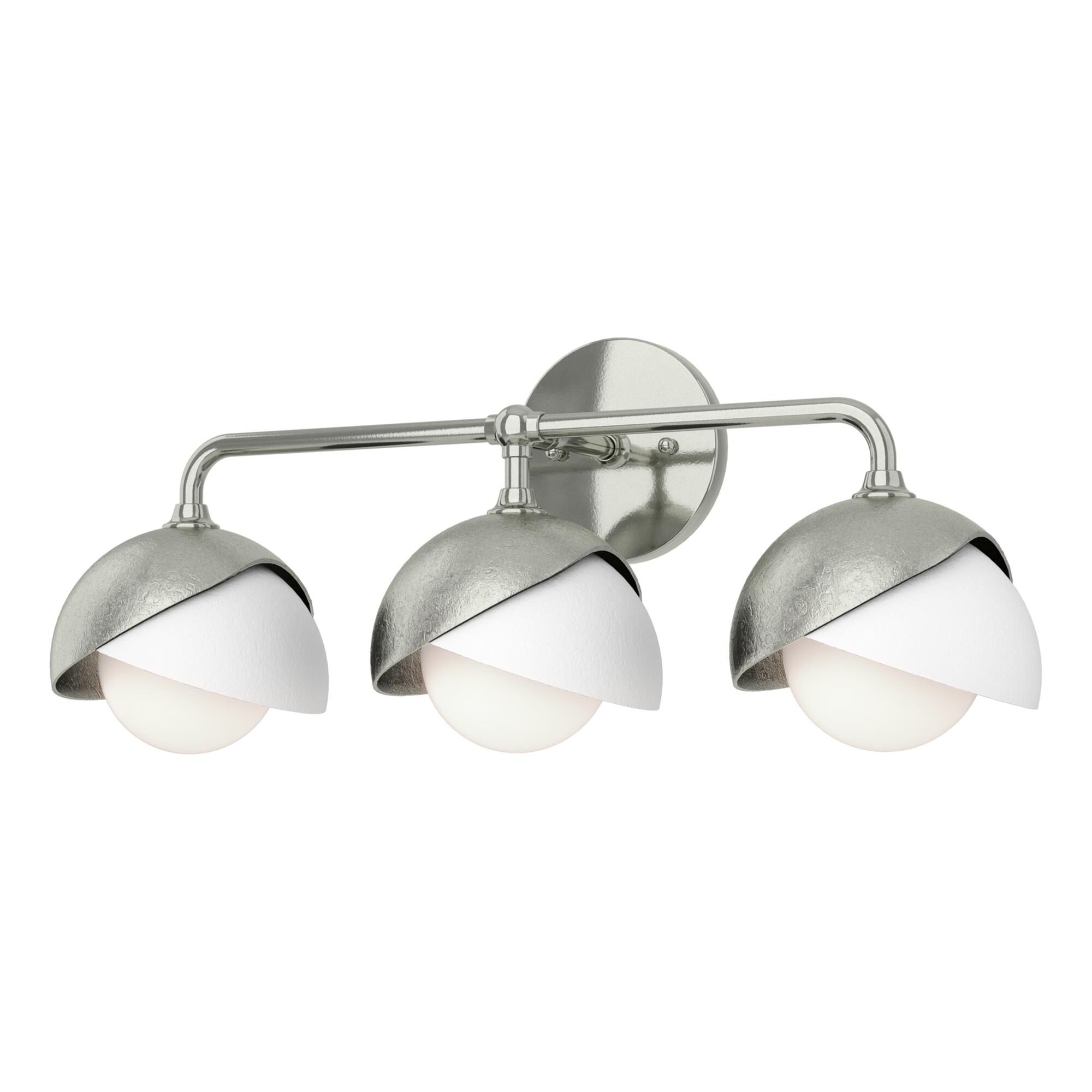 Shown in Sterling finish and Opal glass
