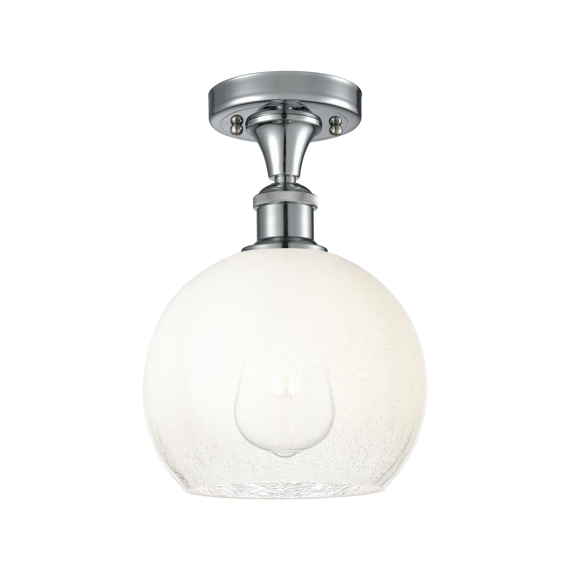 Shown in Polished Chrome finish and Opal glass