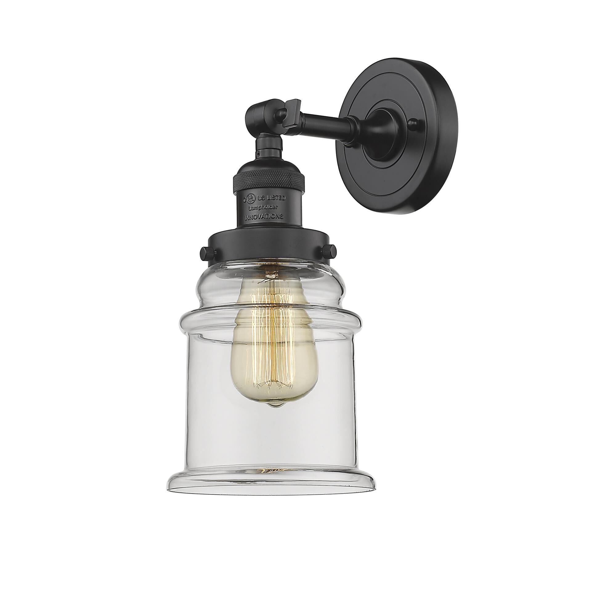 Shown in Oil Rubbed Bronze finish and Clear glass