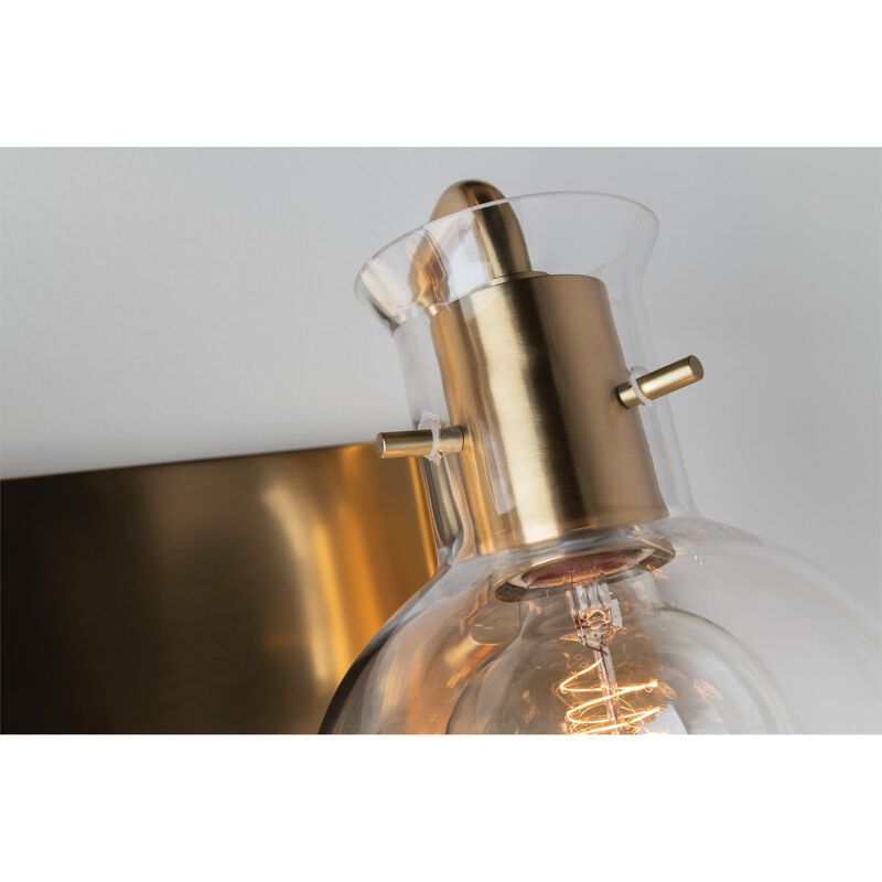 Riley 14 Inch 2 Light Bath Vanity Light by Mitzi