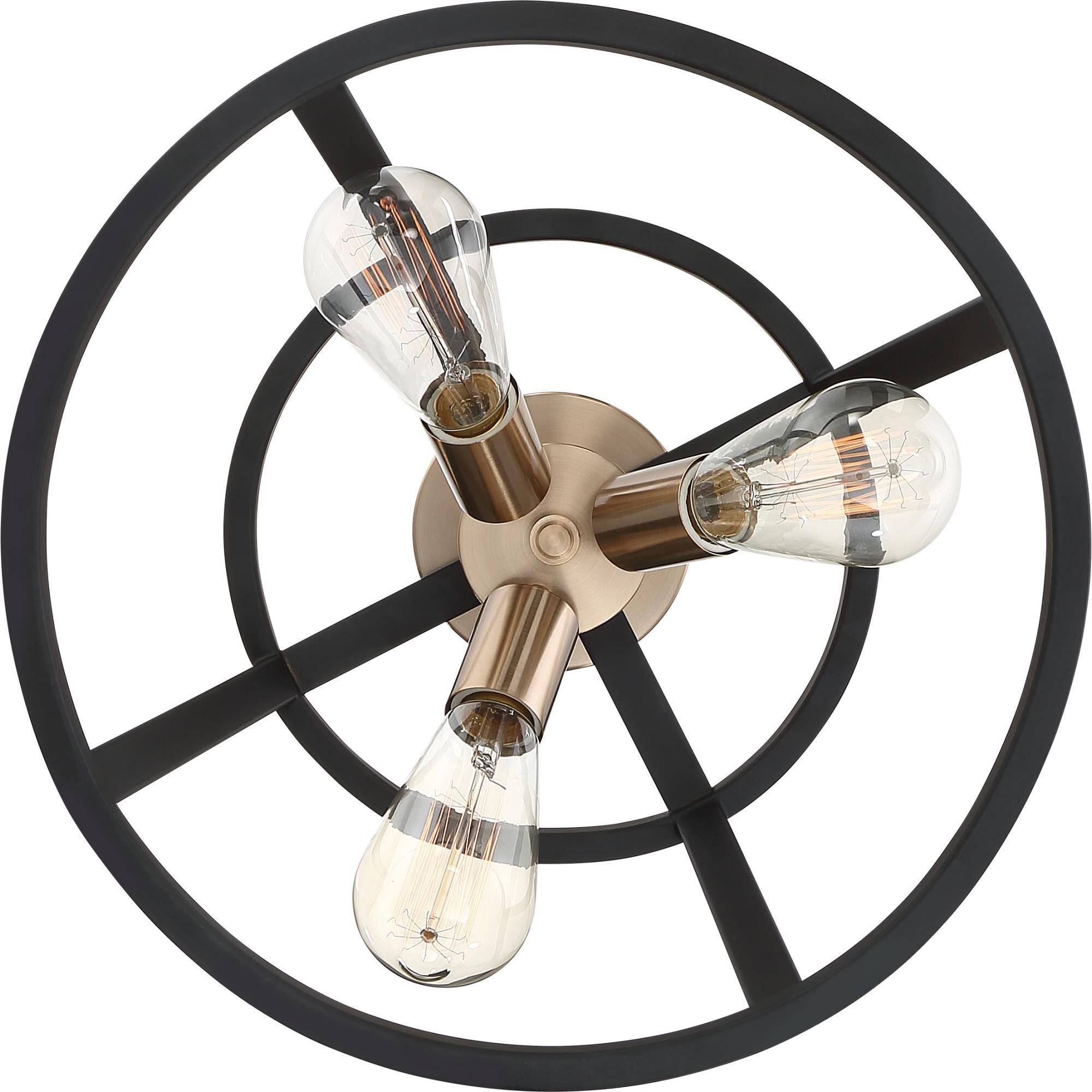 Shown in Copper Brushed Brass - Matte Black finish