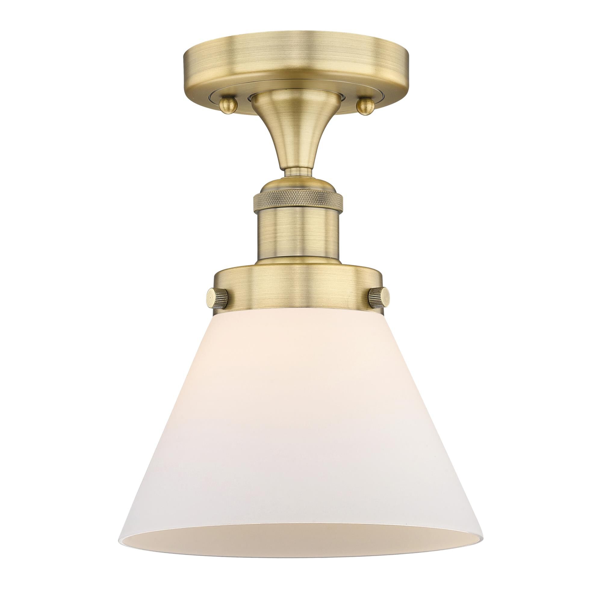 Bruno Marashlian Cone 7 Inch 1 Light Semi Flush Mount by Innovations Lighting
