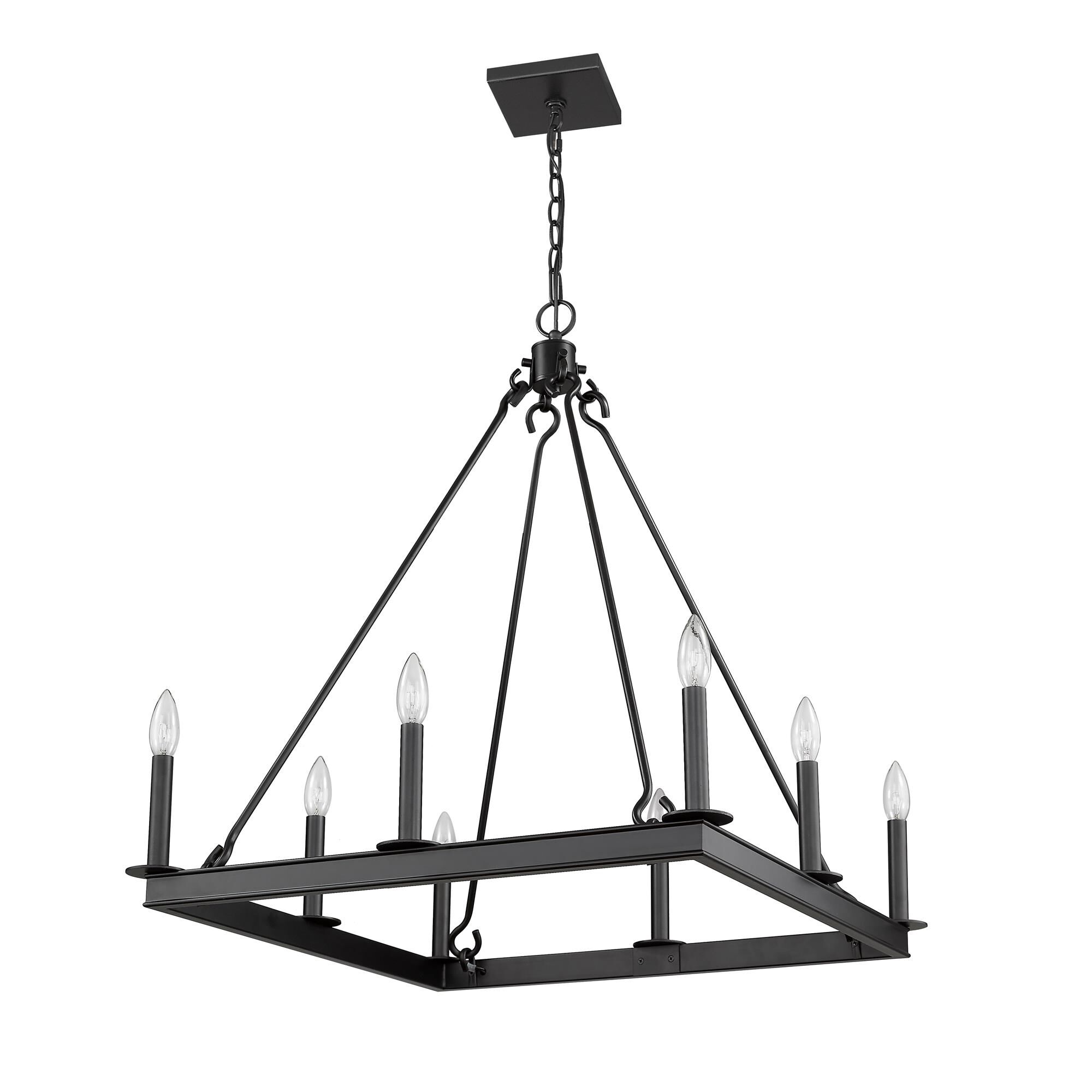 Shown in Matte Black finish and --- glass and --- shade