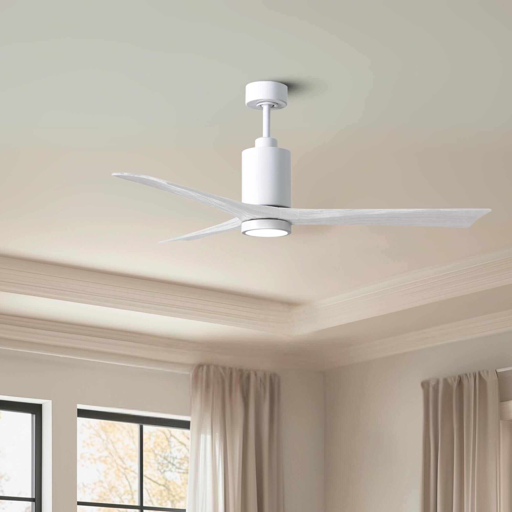 Patricia 60 Inch Ceiling Fan with Light Kit by Matthews Fan Company