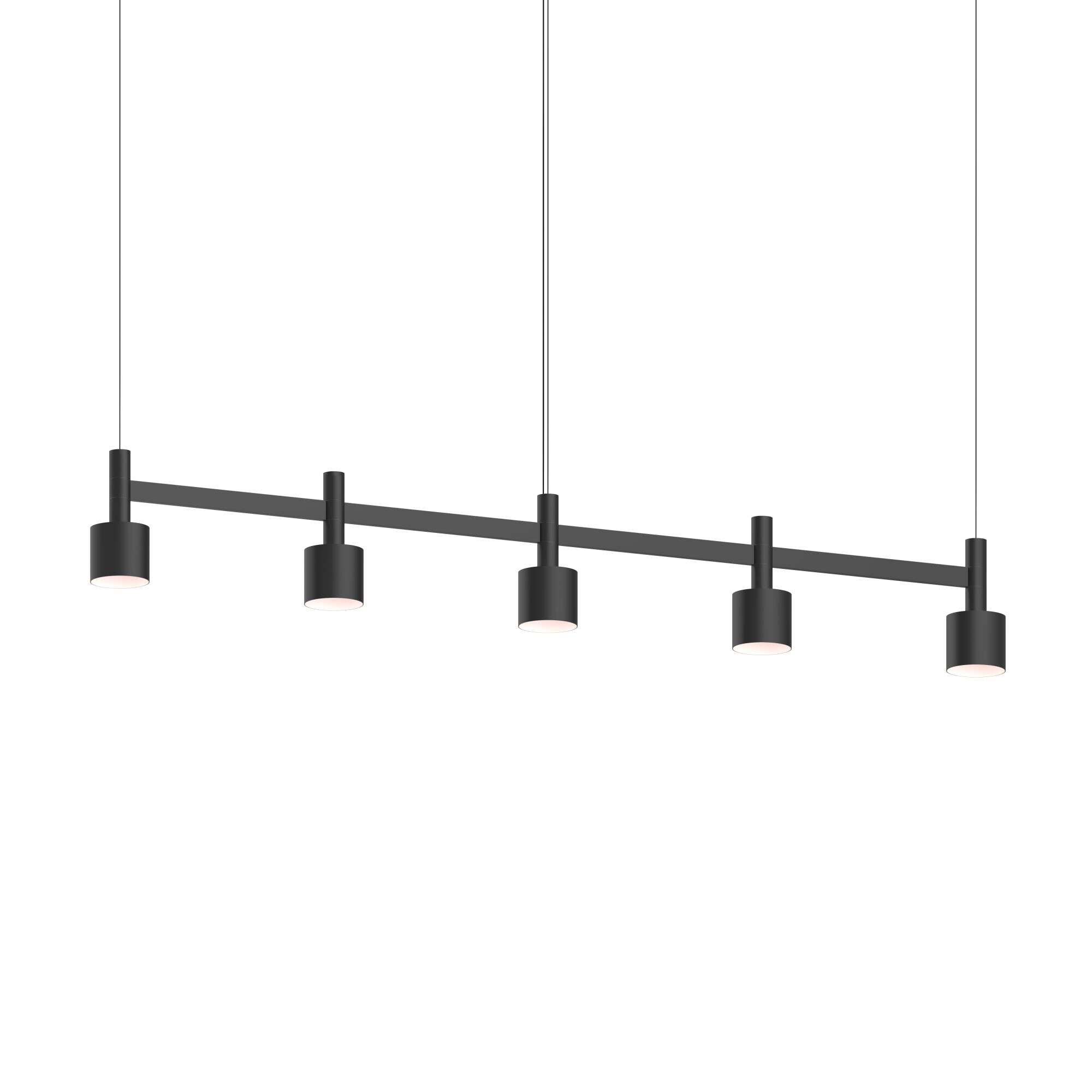 Systema Staccato 57 Inch 5 Light LED Linear Suspension Light by SONNEMAN