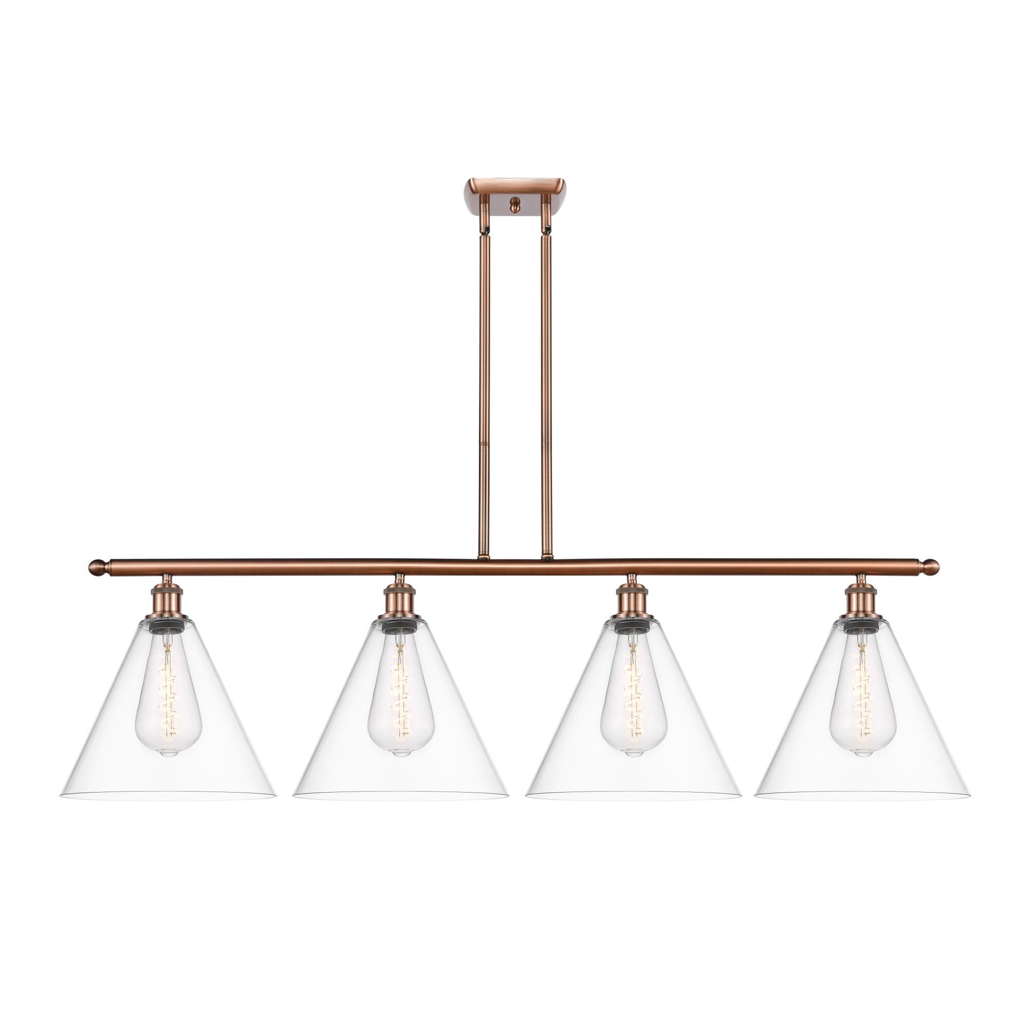 Bruno Marashlian Ballston Cone 50 Inch 4 Light Linear Suspension Light by Innovations Lighting