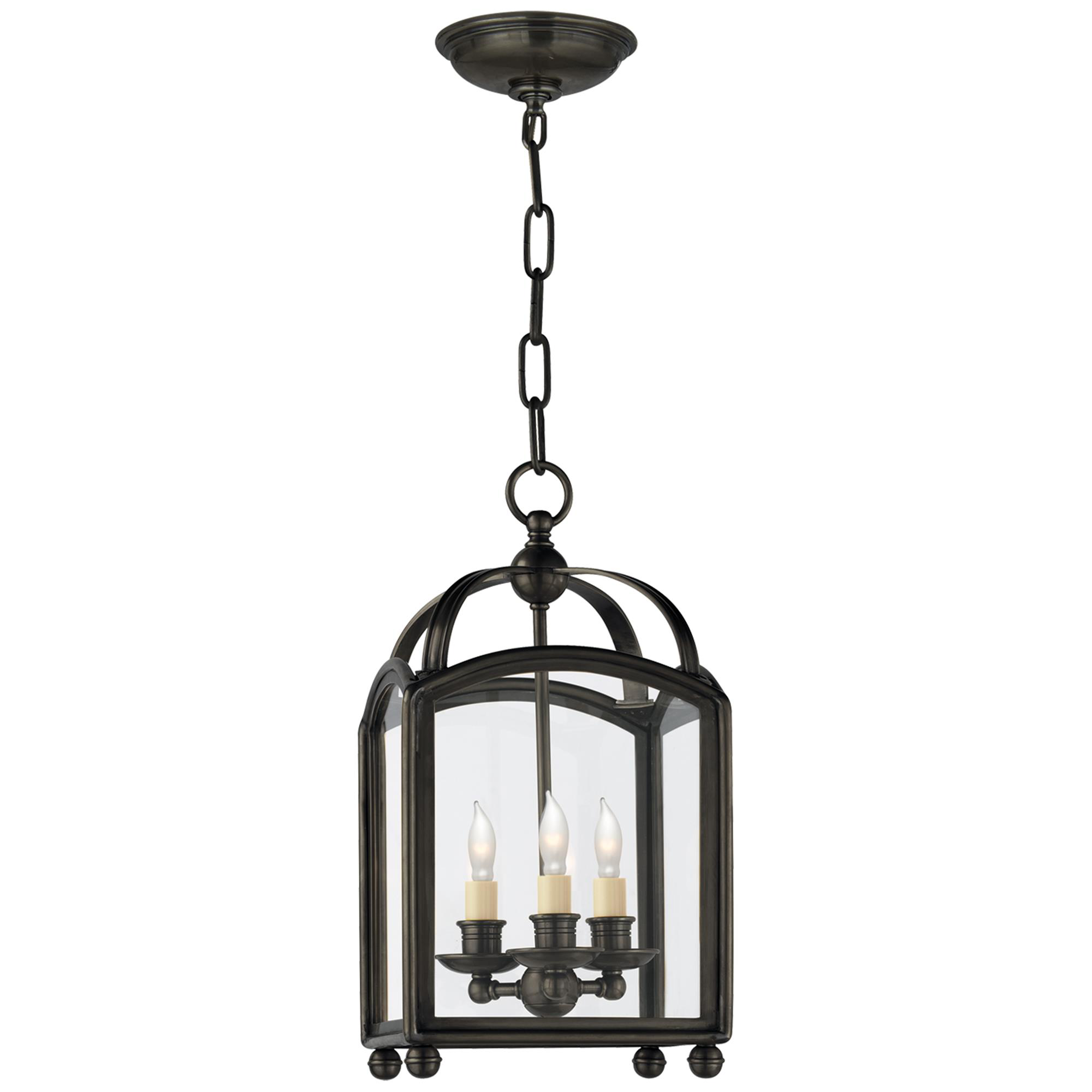 Shown in Bronze finish and Clear glass