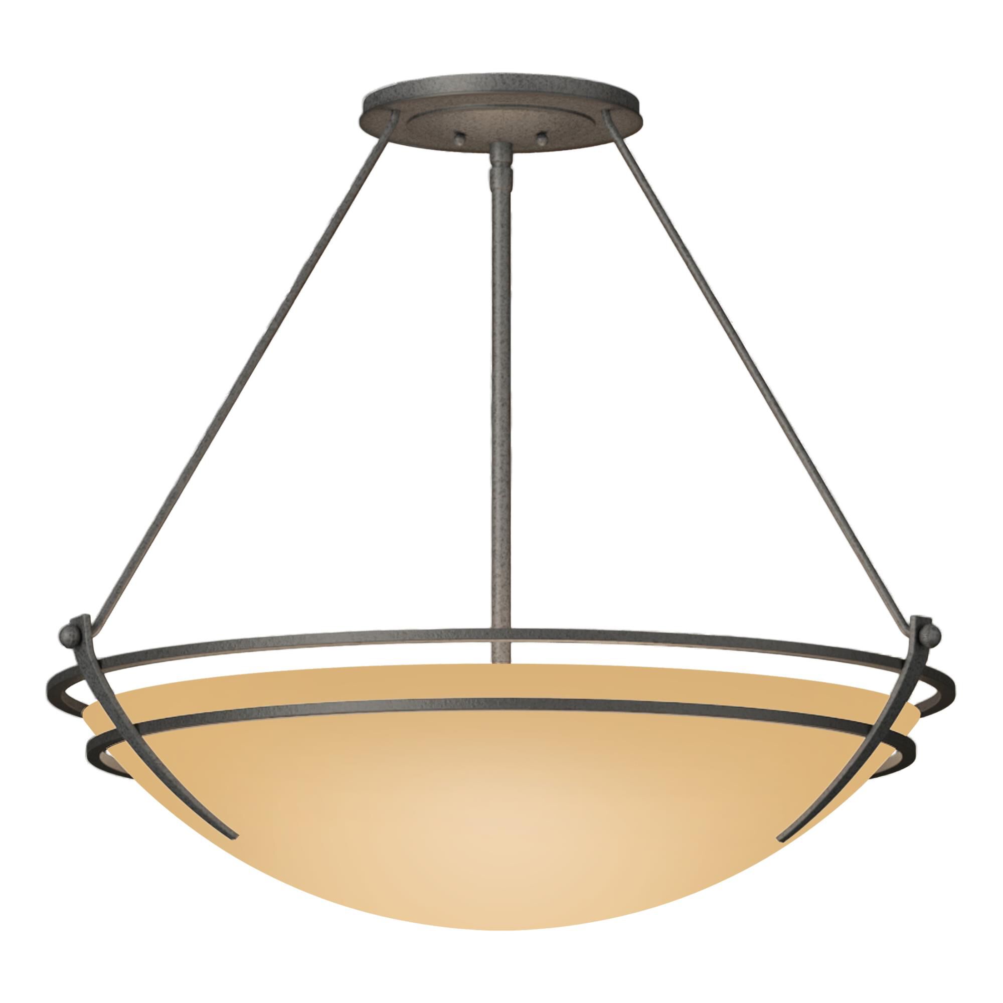 Presidio Tryne 28 Inch 3 Light Semi Flush Mount by Hubbardton Forge
