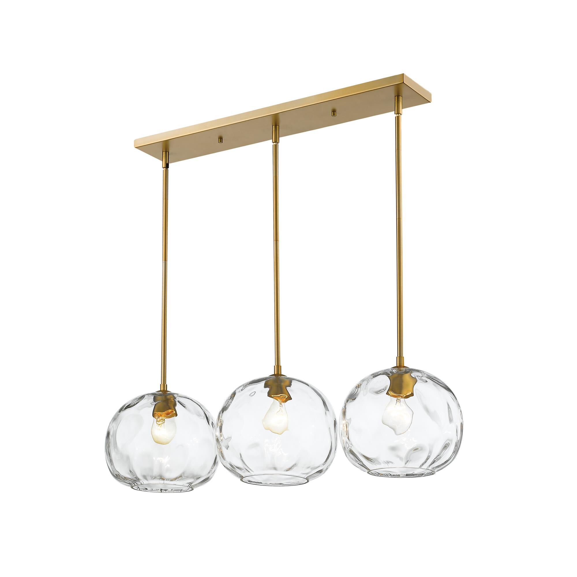 Shown in Olde Brass finish and Glass shade