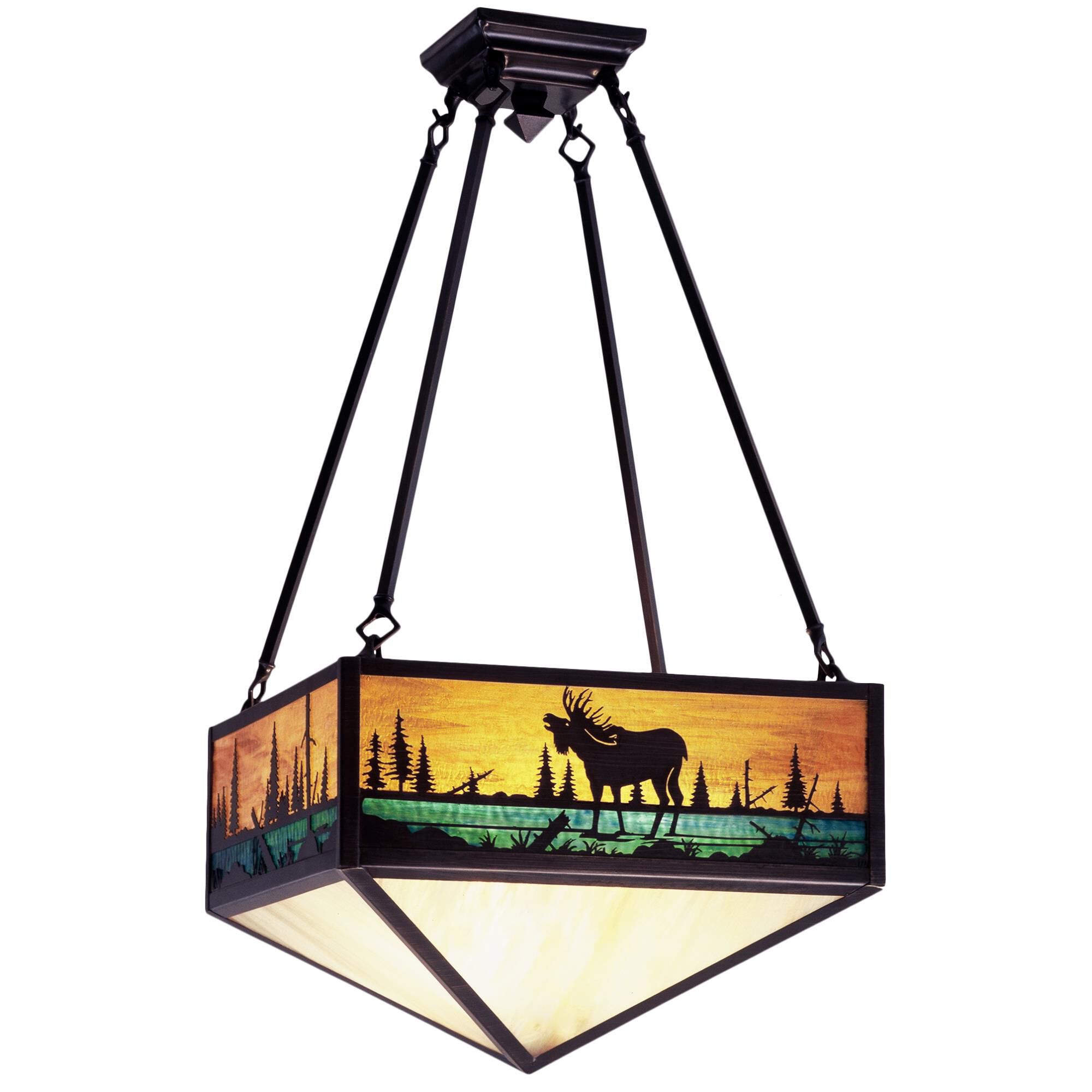 Moose Creek 233 Inch 3 Light Semi Flush Mount by Meyda Lighting