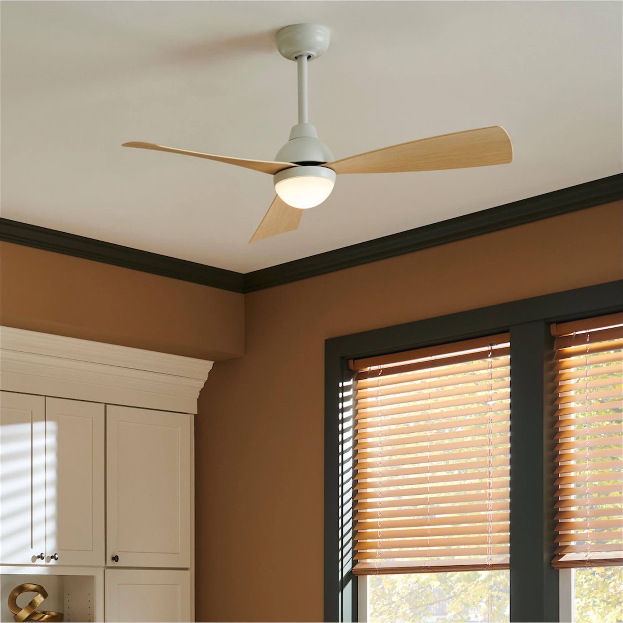 Una 44 Inch Ceiling Fan with Light Kit,