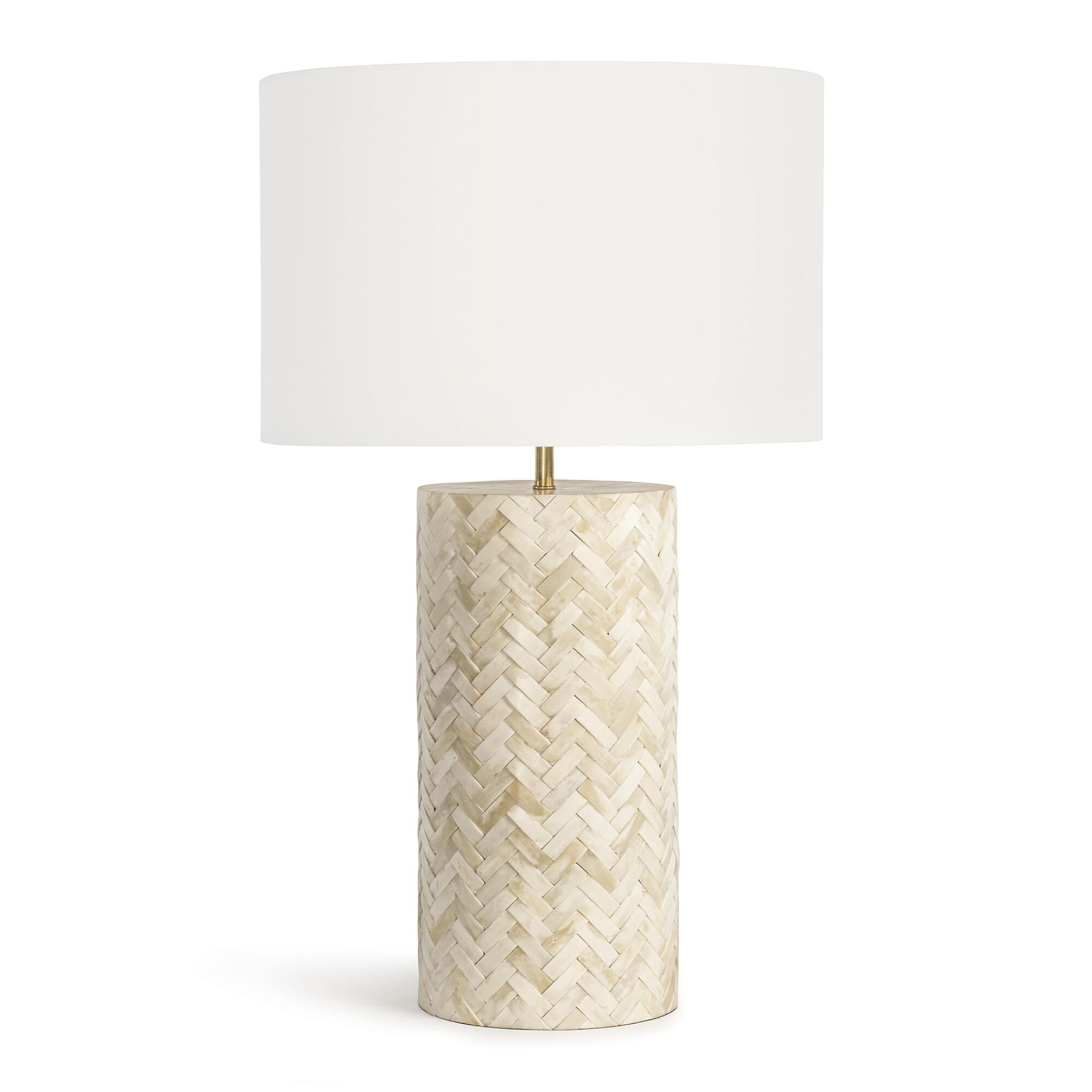 Shown in Natural finish and Linen shade