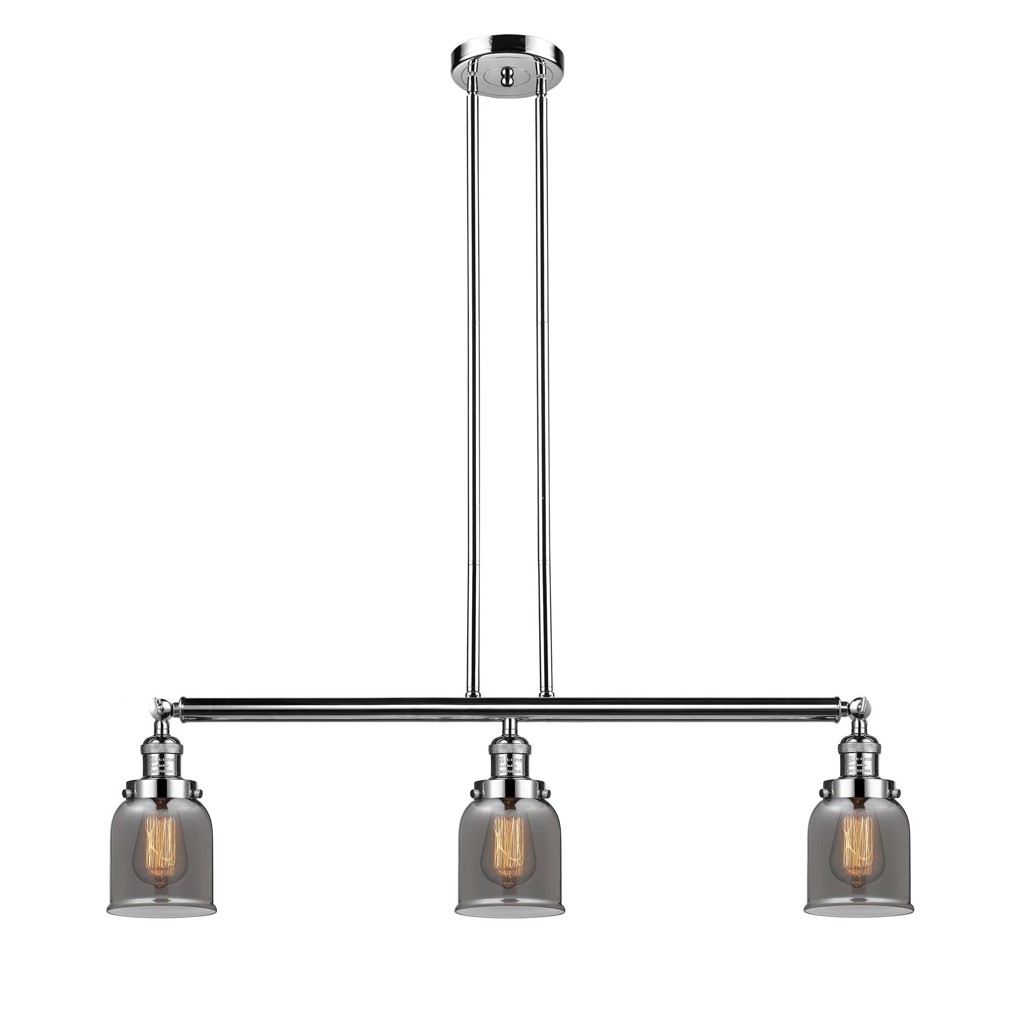 Bruno Marashlian Small Bell 36 Inch 3 Light Linear Suspension Light by Innovations Lighting
